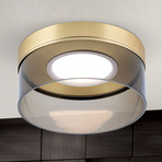 LED-Deckenleuchte Francis messing matt