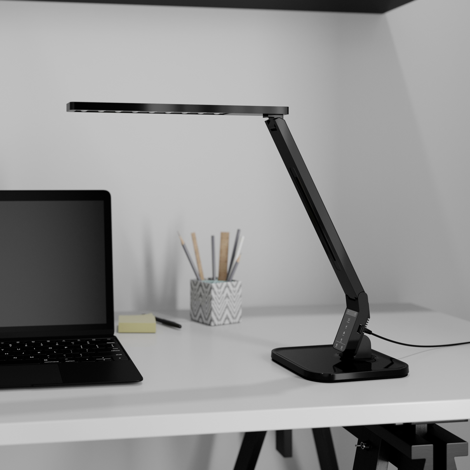 Arcchio Lianel lampada LED da scrivania, nero