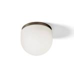 Domu ceiling light, Ø 20 cm, bronze/white, glass, GX53