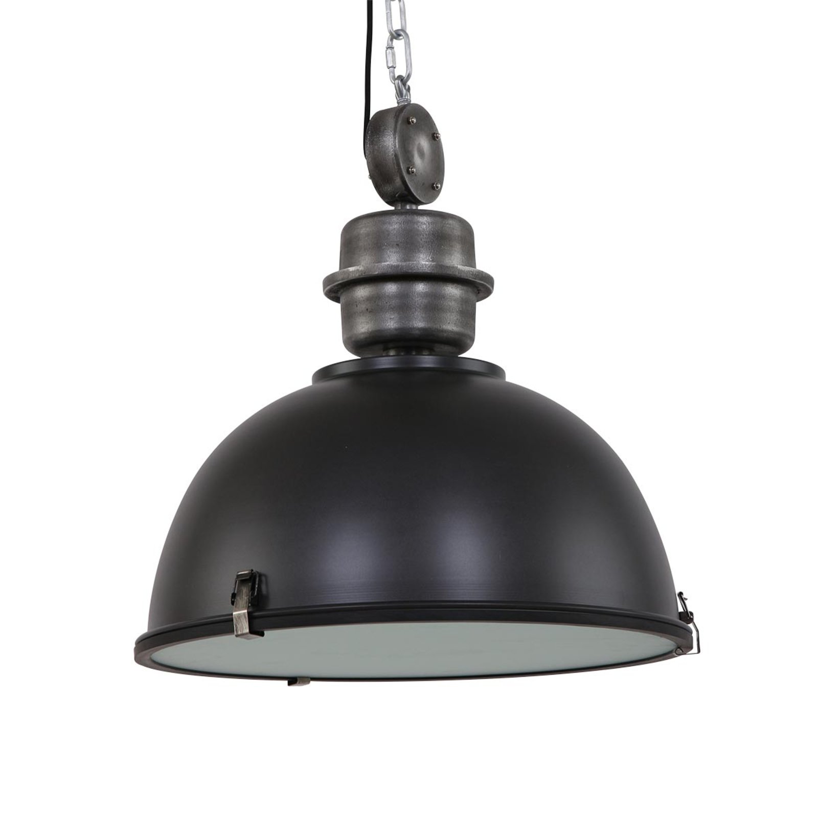 Fekete ipari függő lámpa Bikkel L02