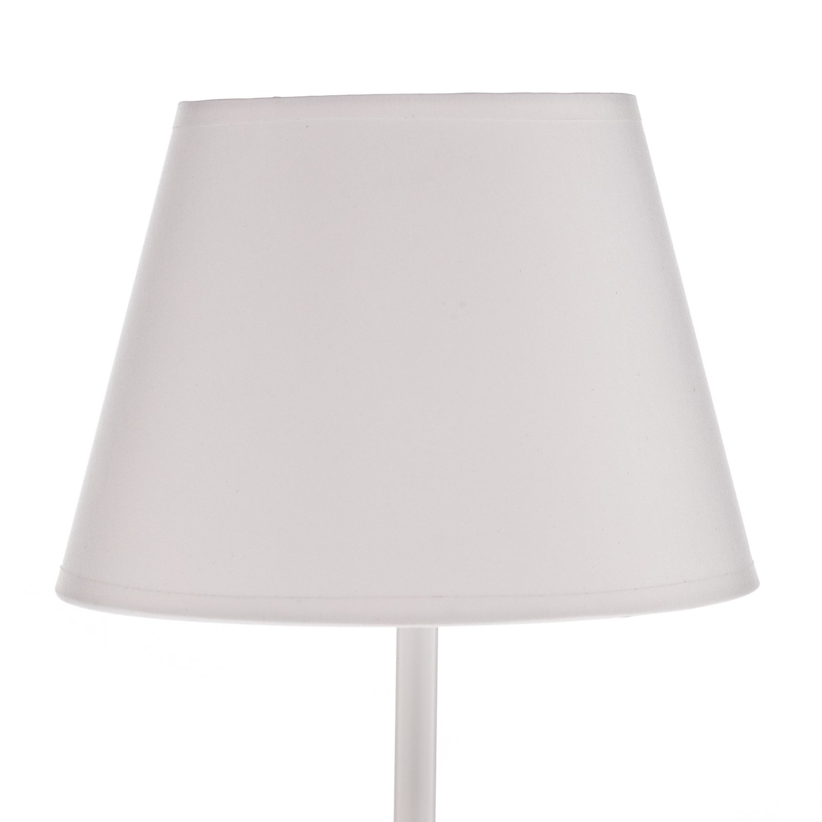 Lampa stołowa Soho, stożkowa wysokość 33 cm, biała
