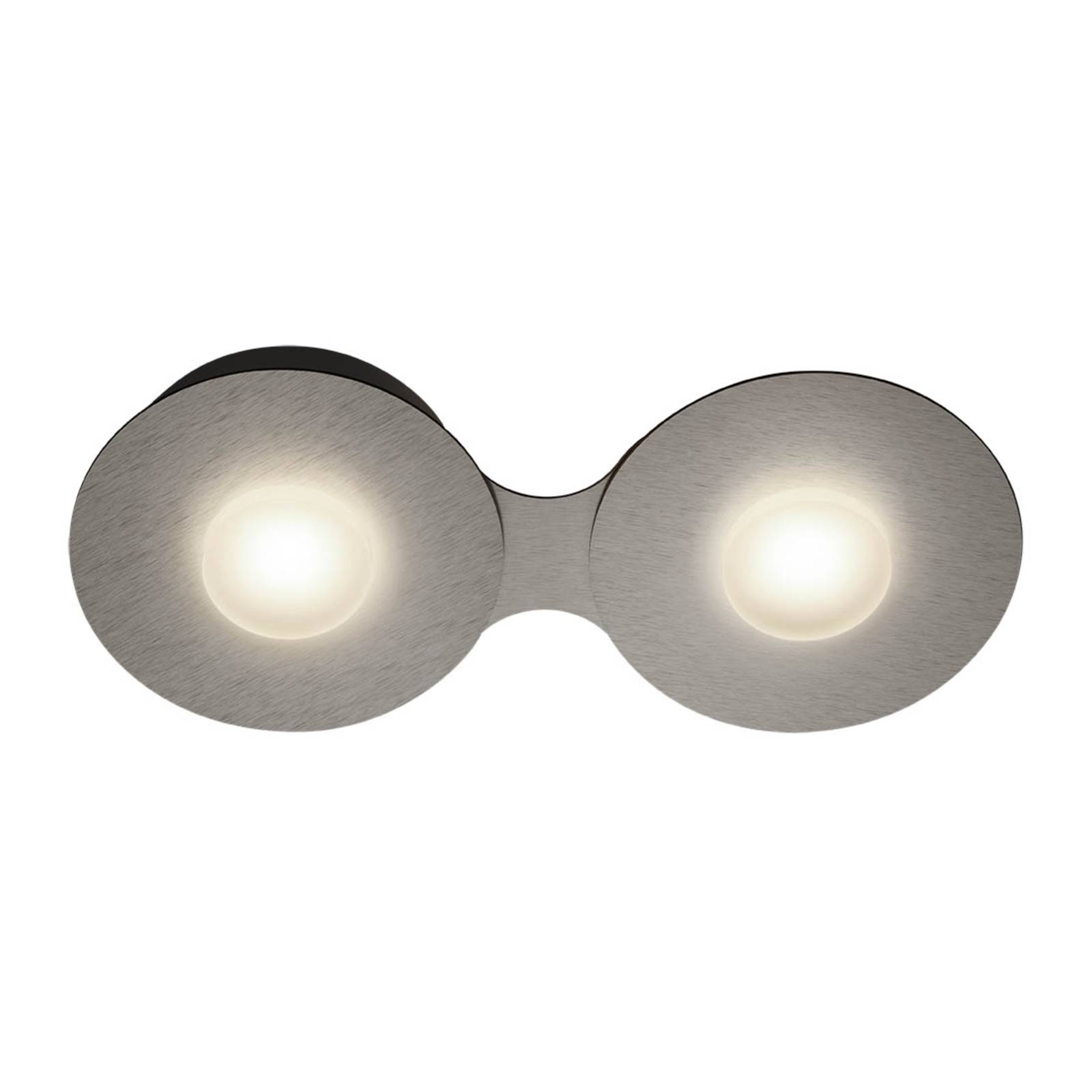 GROSSMANN Disc LED-Deckenleuchte, silbergrau, 2fl