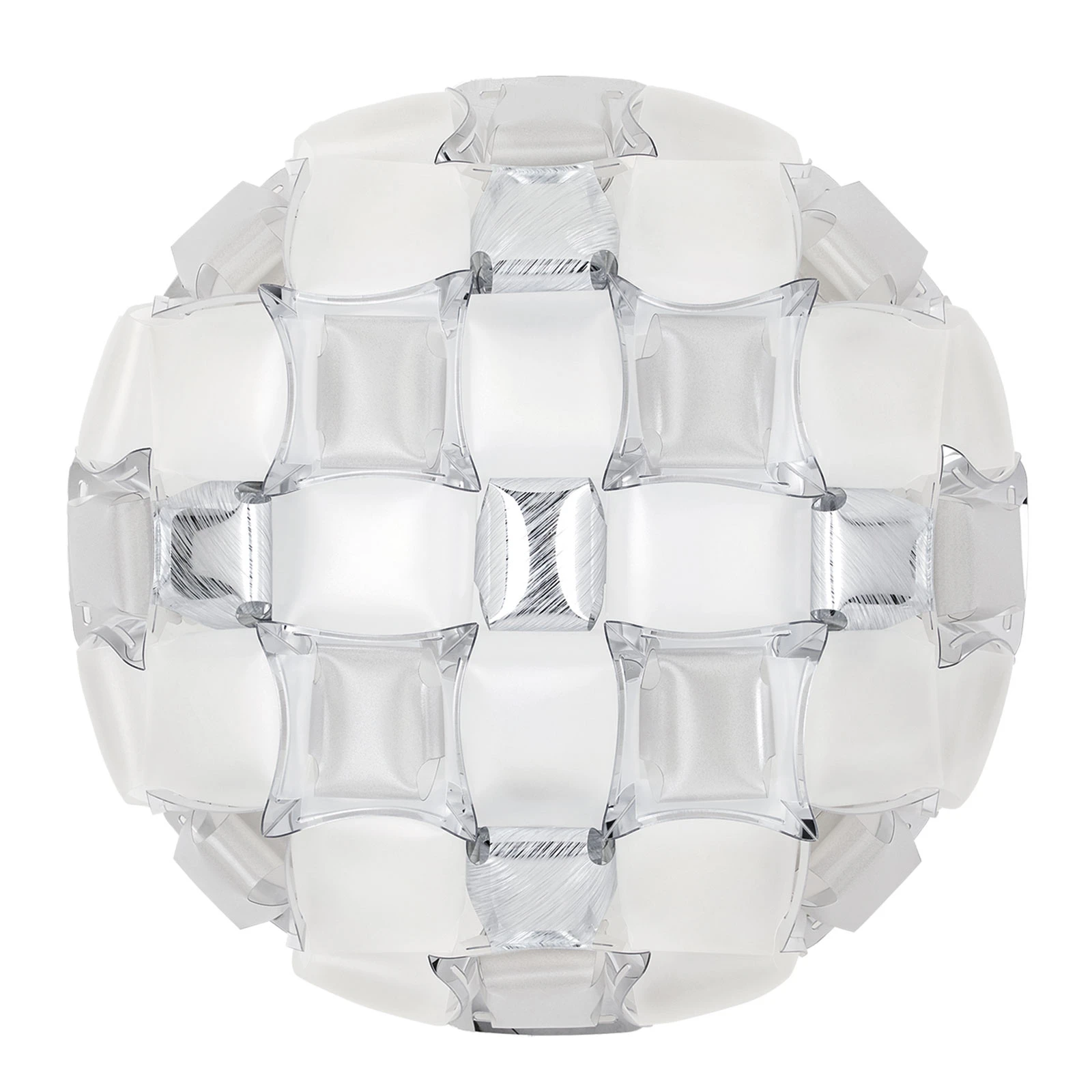 Slamp Mida applique, 32x32 cm, platine/blanche