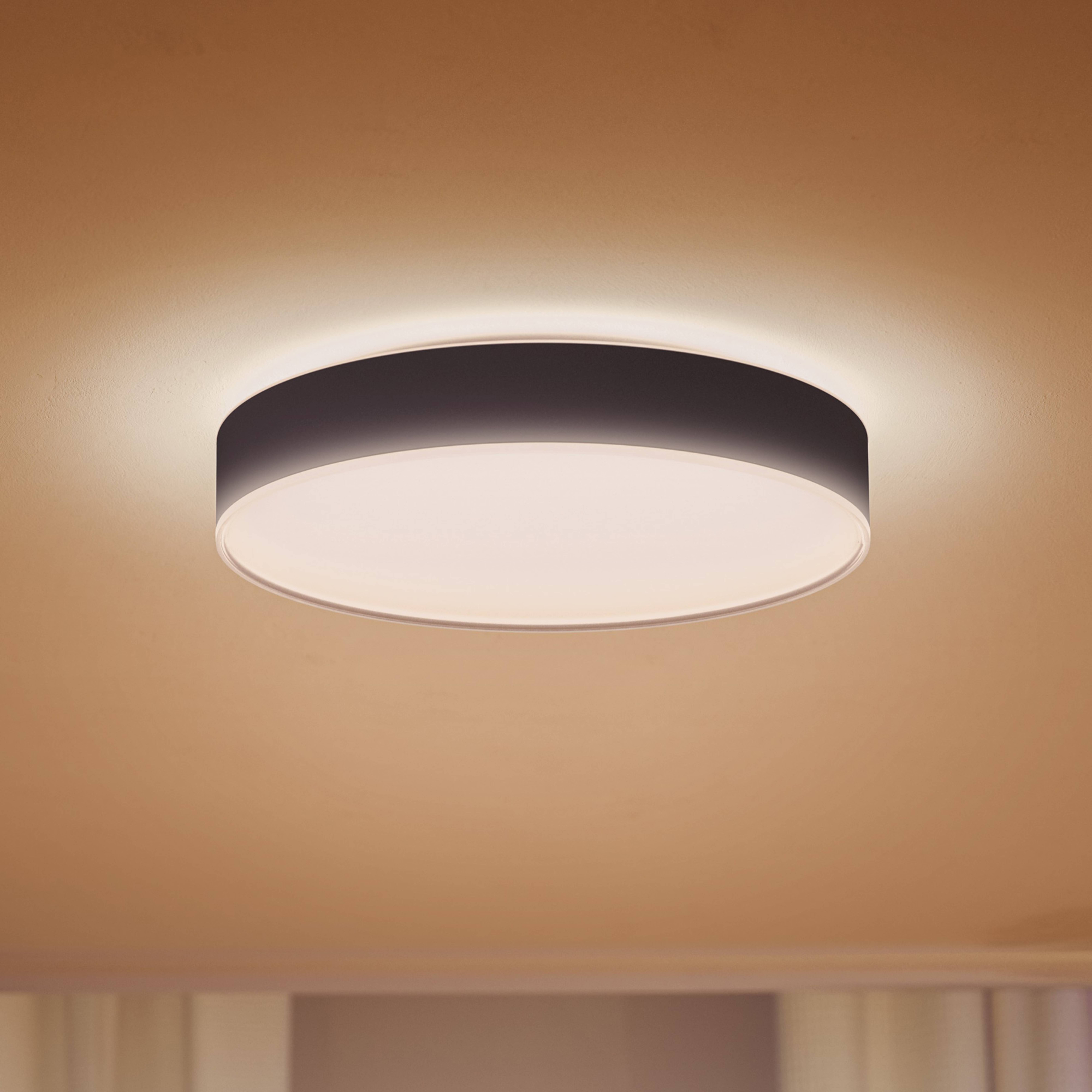 Philips Hue Enrave Lámpara de techo LED de 42,5 cm negra