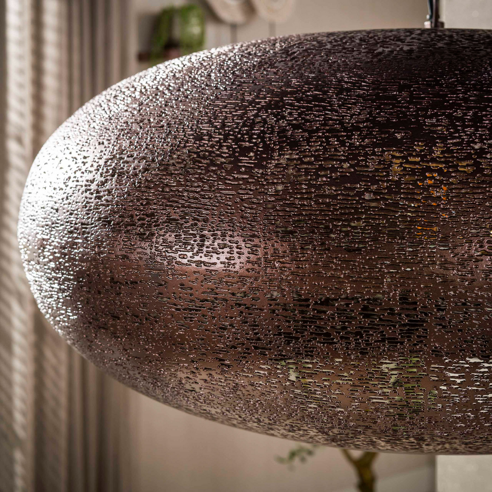 Pendelleuchte Cielo, Ø 68 cm, kupfer, Metall, E27, 1-flammig Pendelleuchte Cielo, Ø 68 cm, kupfer, Metall, E27, 1-flammig