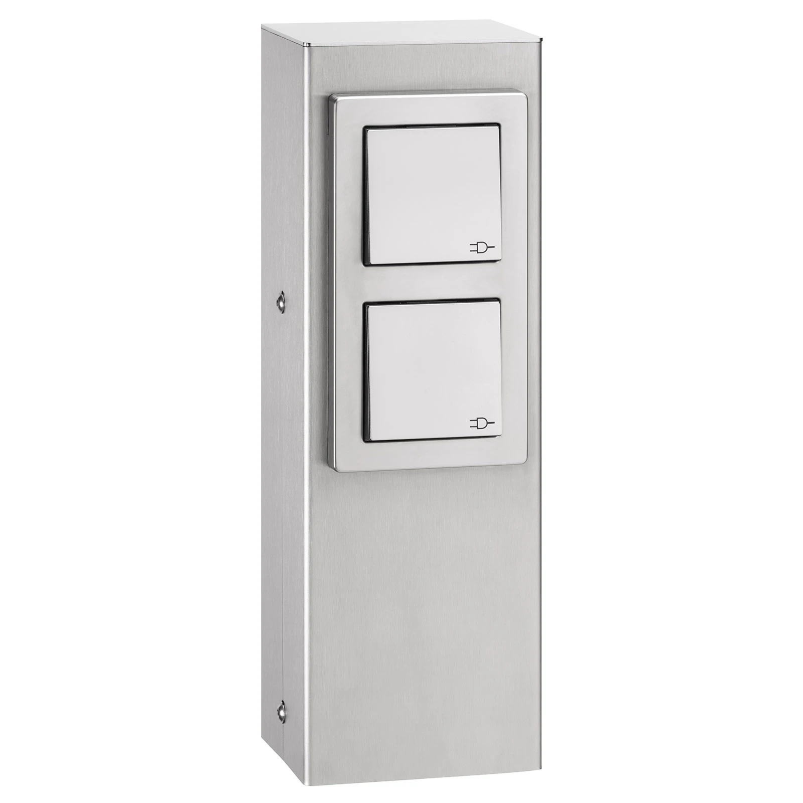 Colonna con prese in acciaio inox 020, doppia