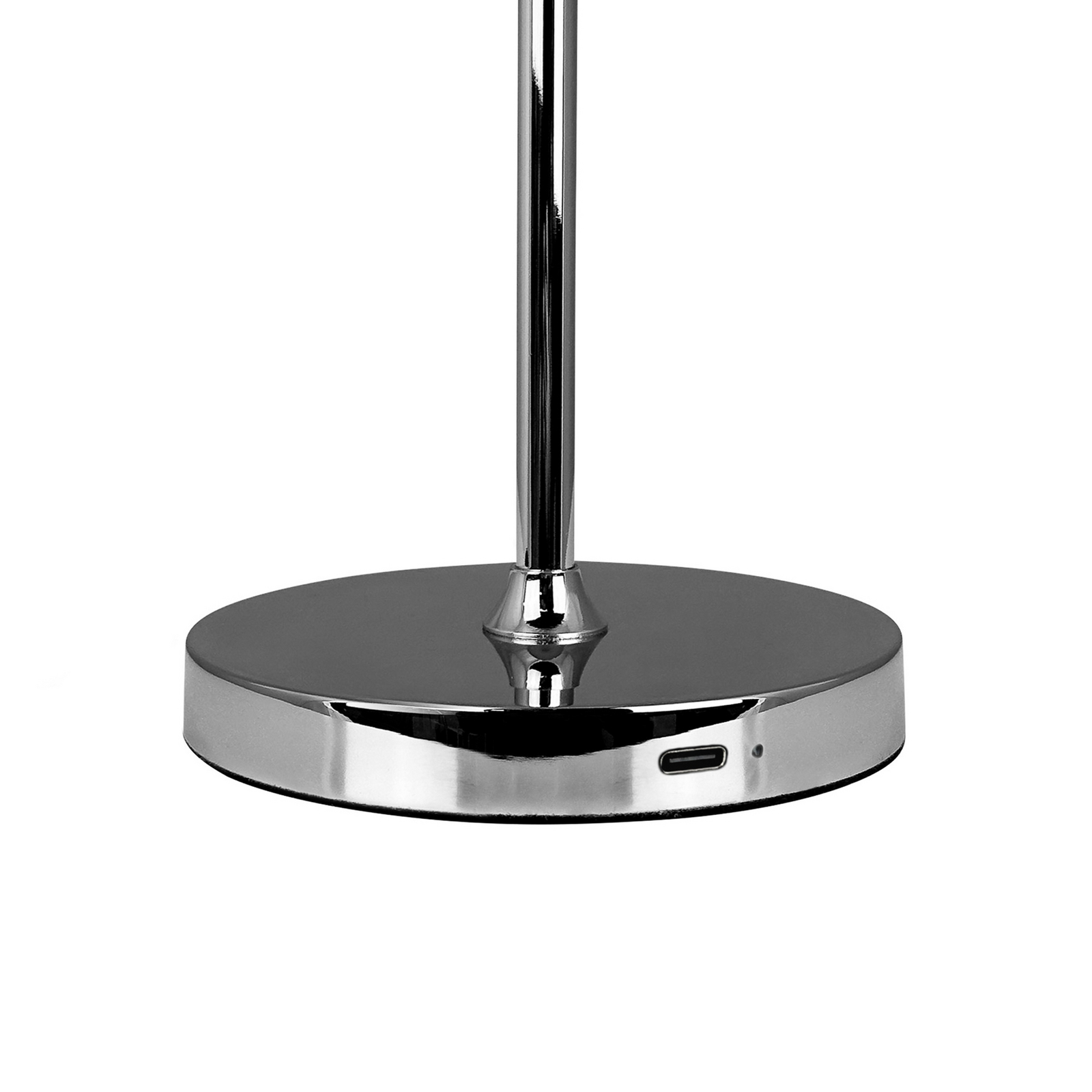 Dyberg Larsen LED-Akku-Tischlampe Starlight, chrom, Metall