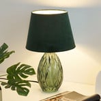 Pauleen Crystal Velvet table lamp with glass base