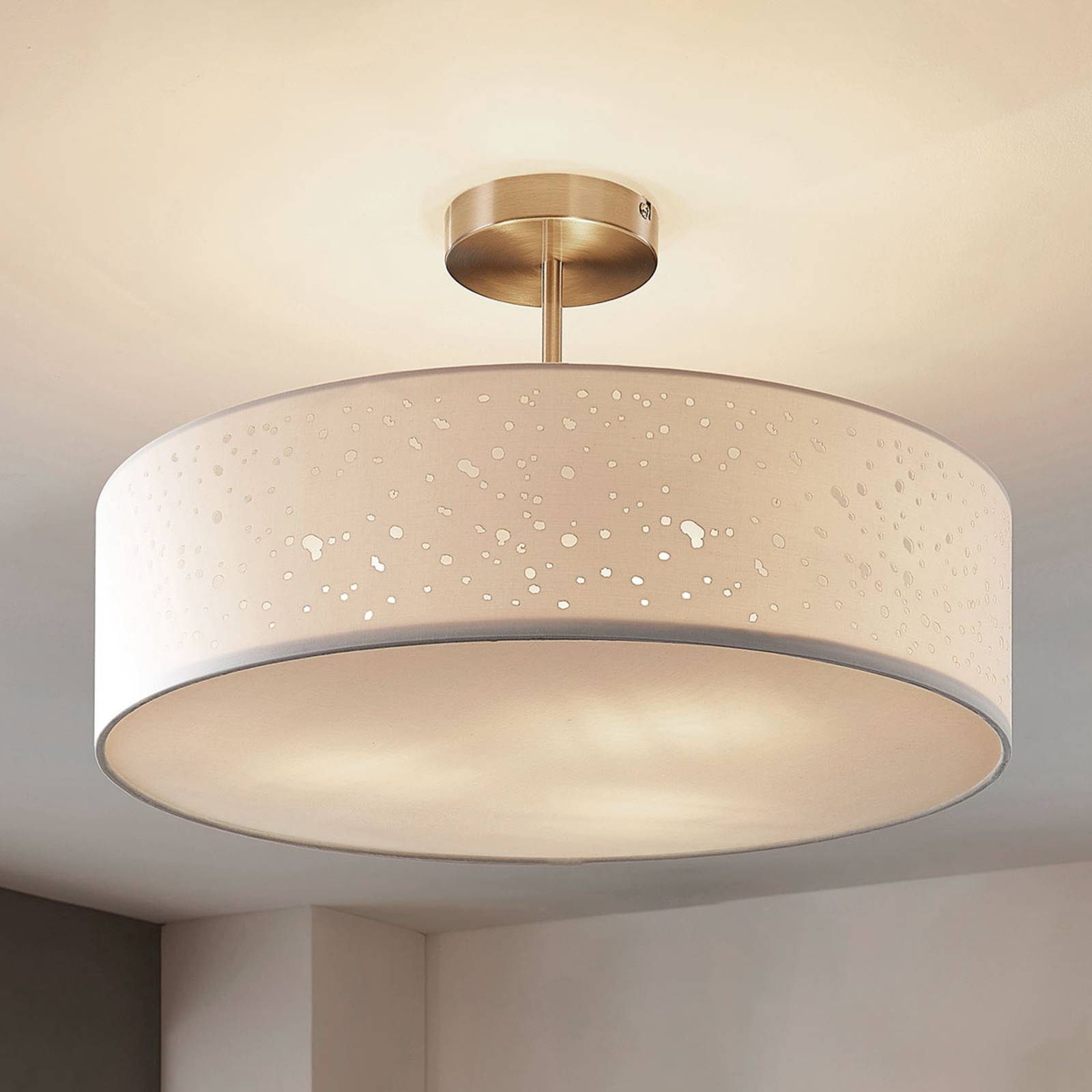 Lampa sufitowa Umma z dystansem, biała
