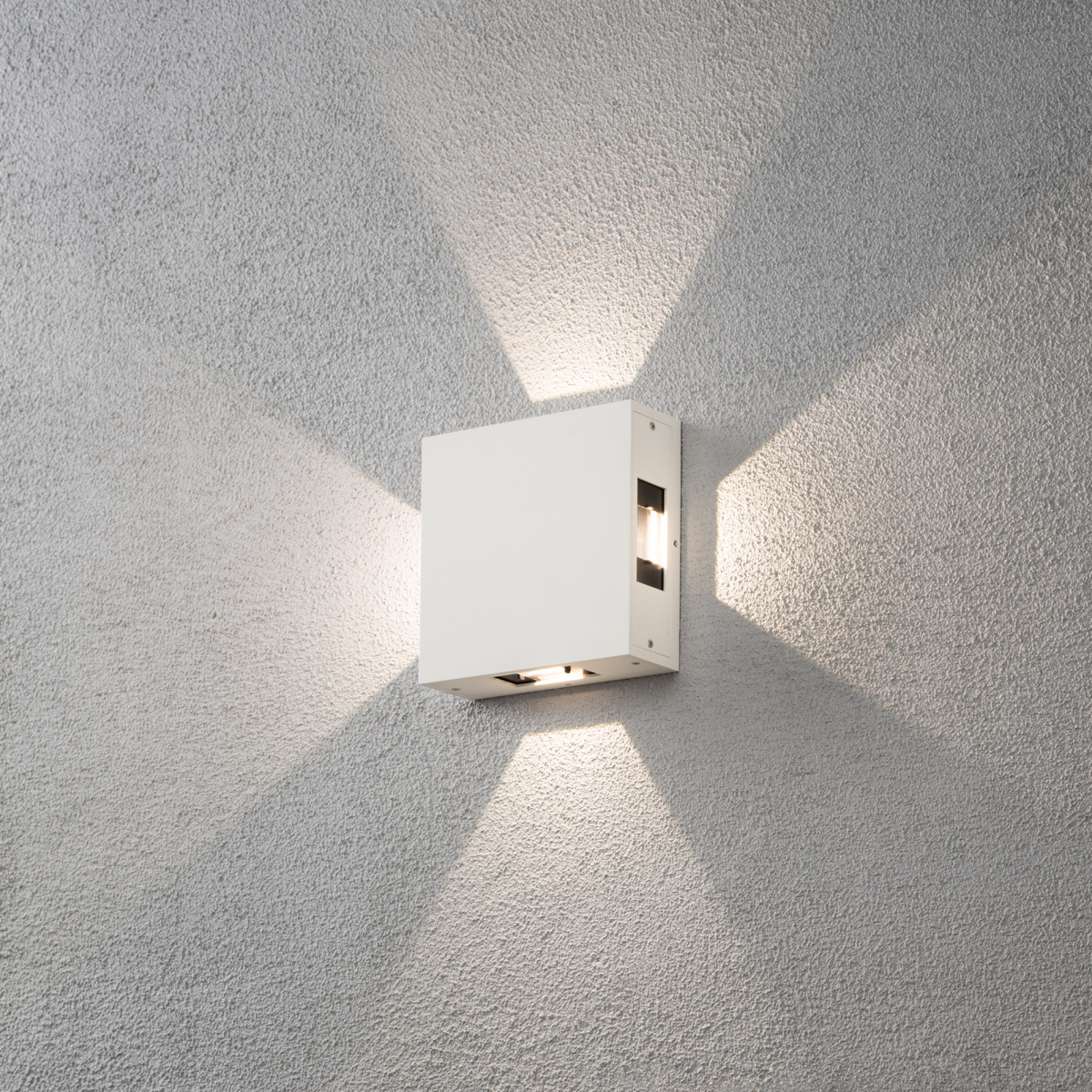 Cremona - LED-utevegglampe, justèrbar, hvit