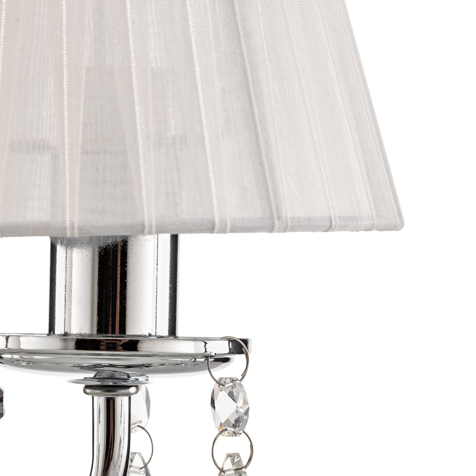 Jacqueline table lamp, 2-bulb, white