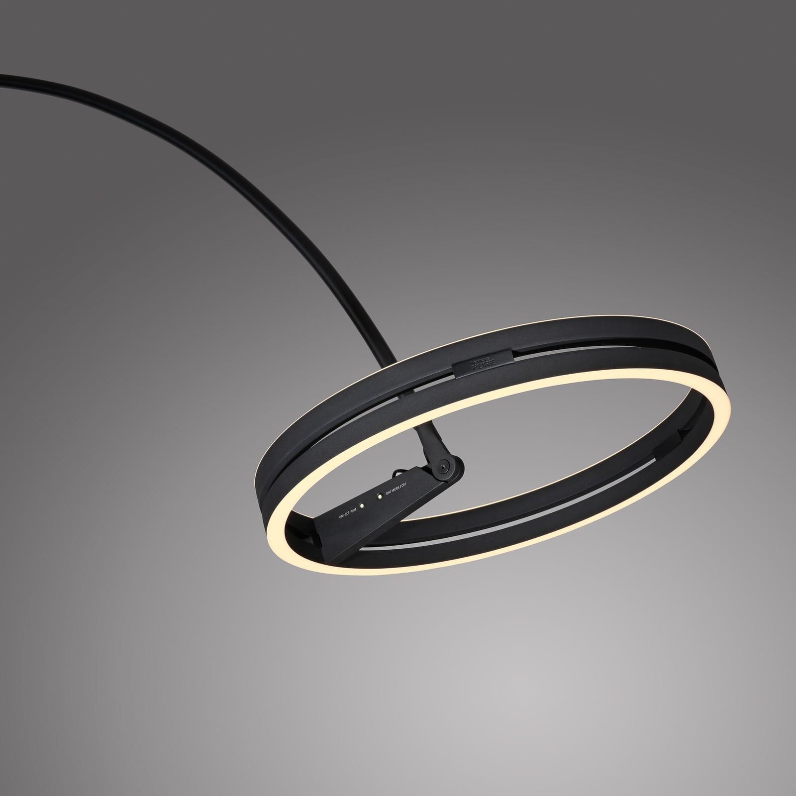 Loop-Bow LED-Stehlampe, schwarz, Ausladung 290cm, CCT - PURE Loop-Bow LED-Stehlampe, schwarz, Ausladung 290cm, CCT - PURE