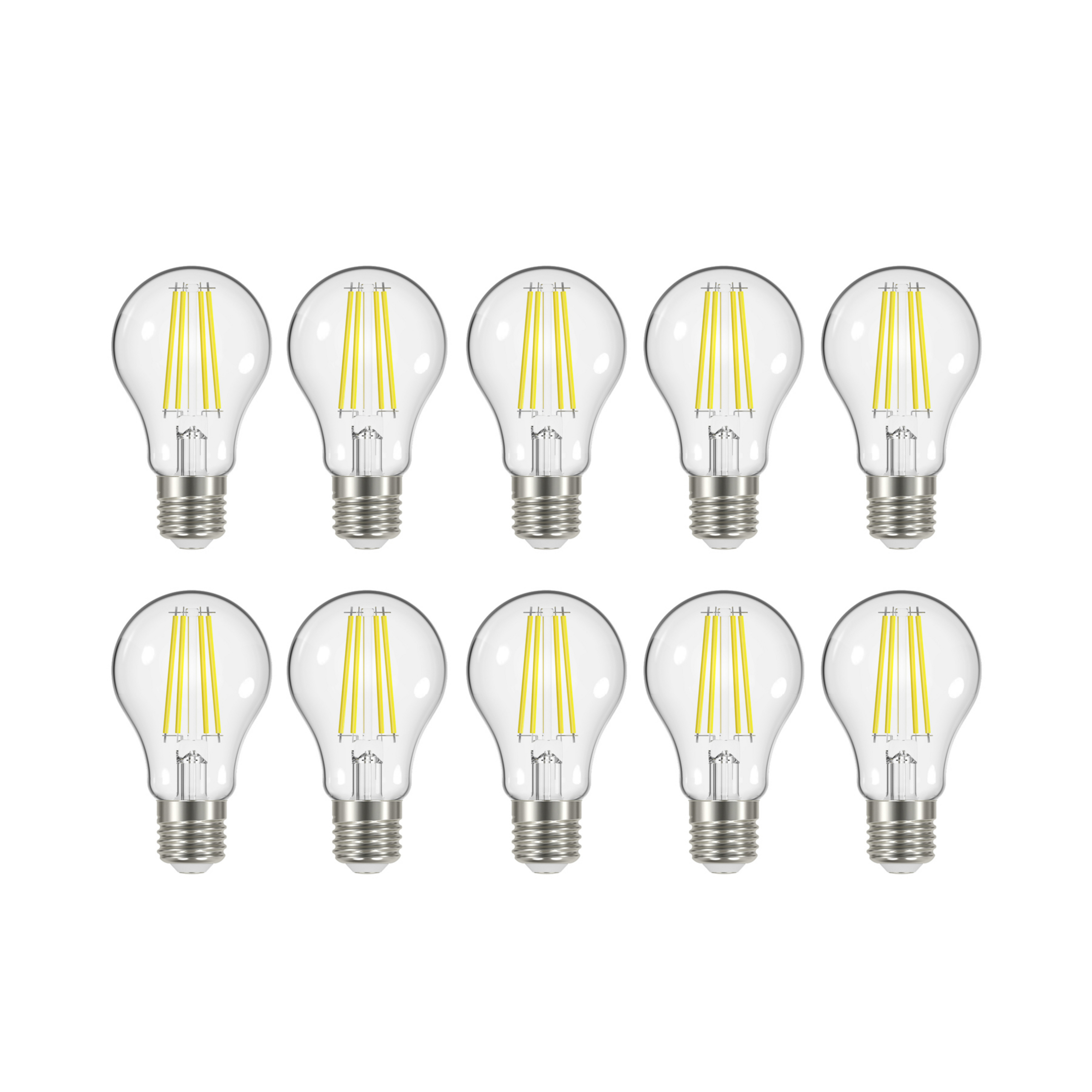 Filament LED bulb E27 3.8 W 830 806 lumens 10-pack