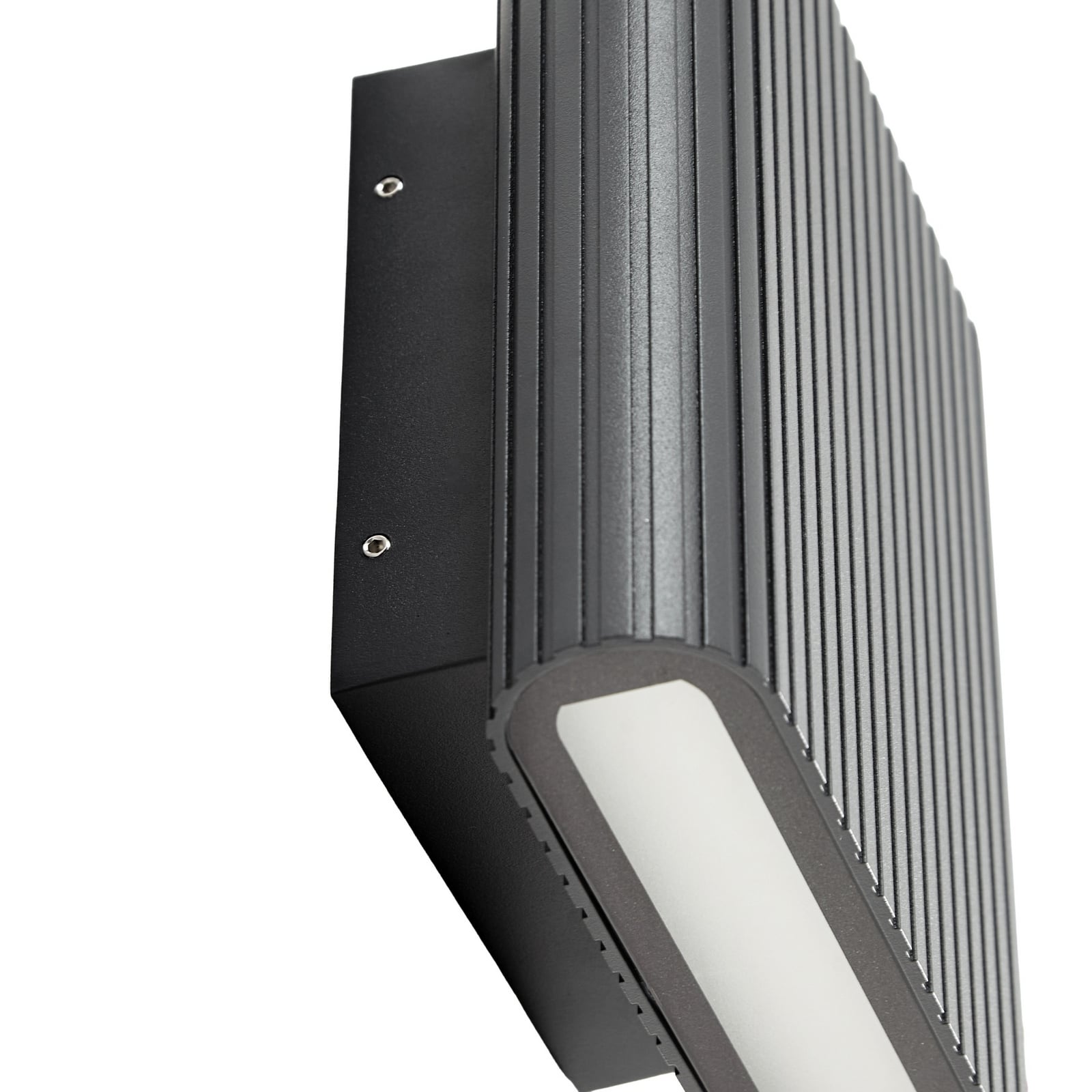 Raija LED buiten wandlamp, antraciet, 19 cm, CCT - Lucande