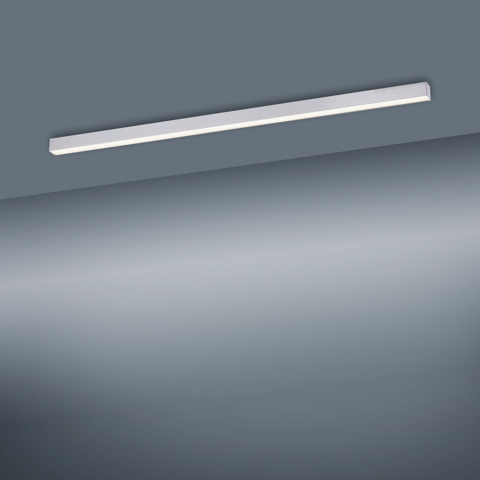 PURE Lines LED-Deckenleuchte lang aluminium