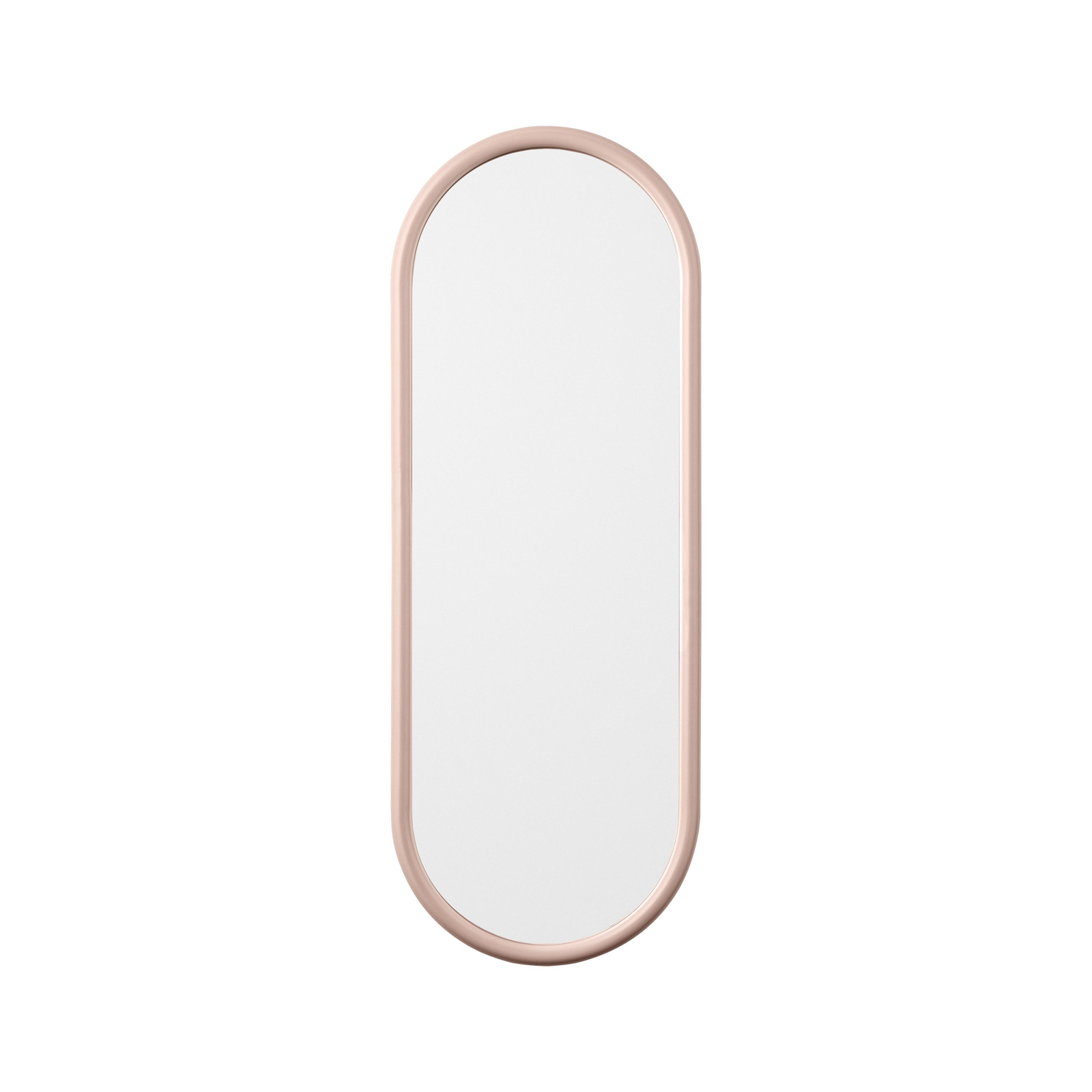 AYTM Angui mirror, pink, height 78 cm, glass, steel