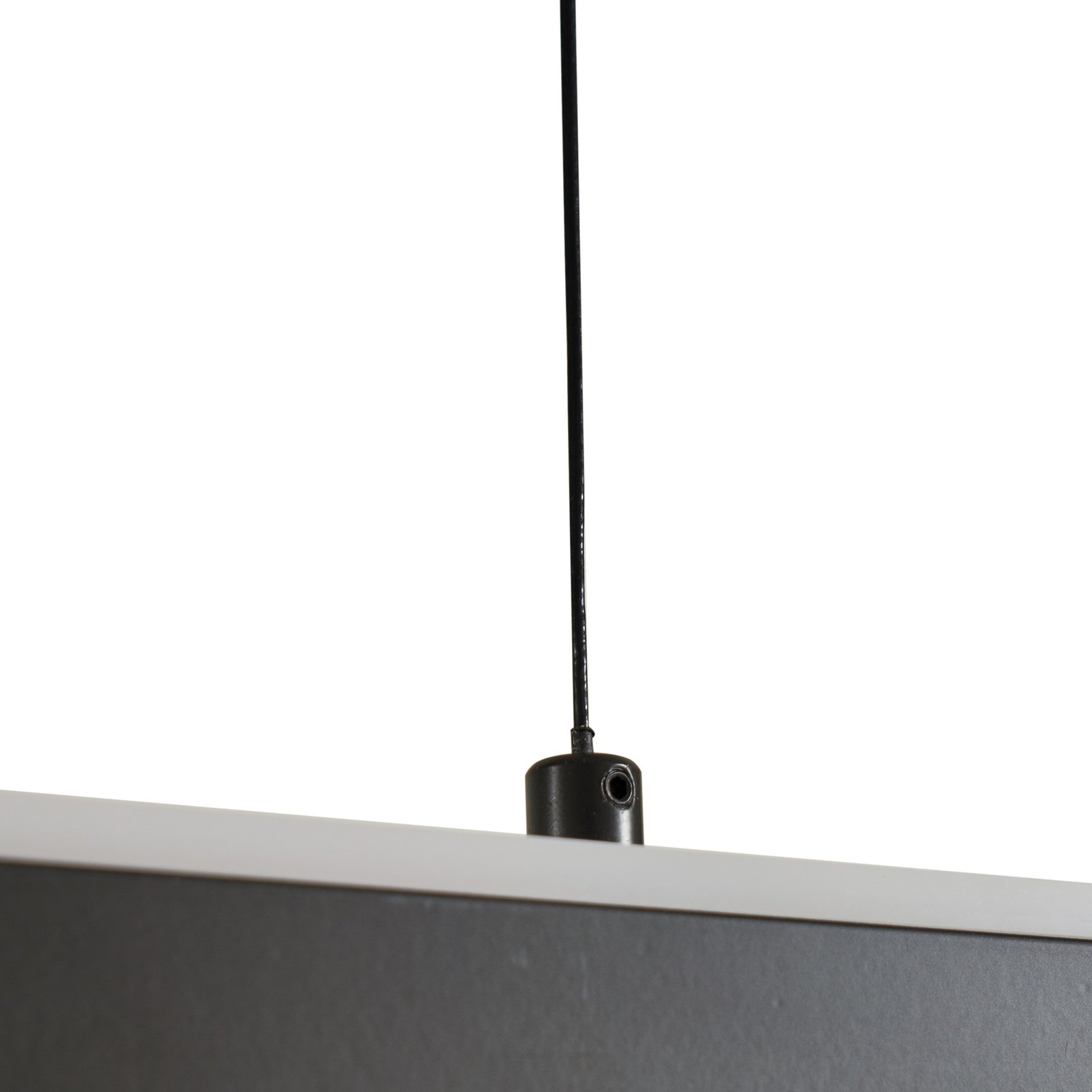 Lucande Pendolo LED-hengelampe, svart, aluminium, 120 cm