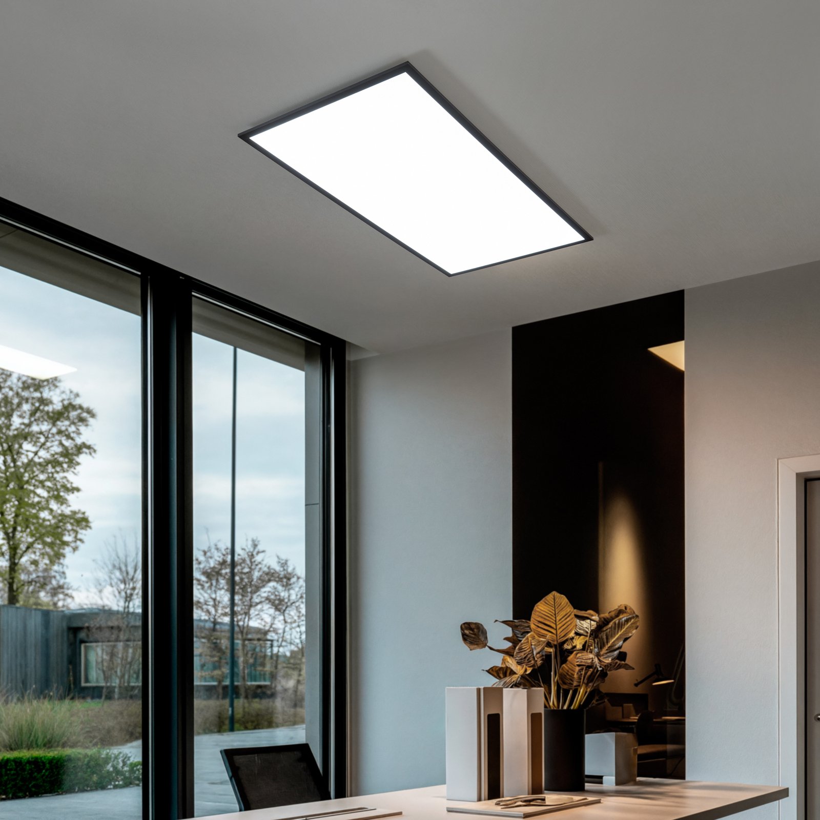 Nelios Lámparas de Techo LED 2700-6500k 120x60 Black - Lindby