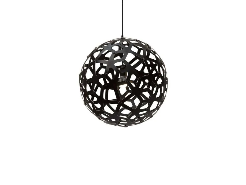 David Trubridge ltd - Coral Pendelleuchte Ø60 Schwarz David Trubridge