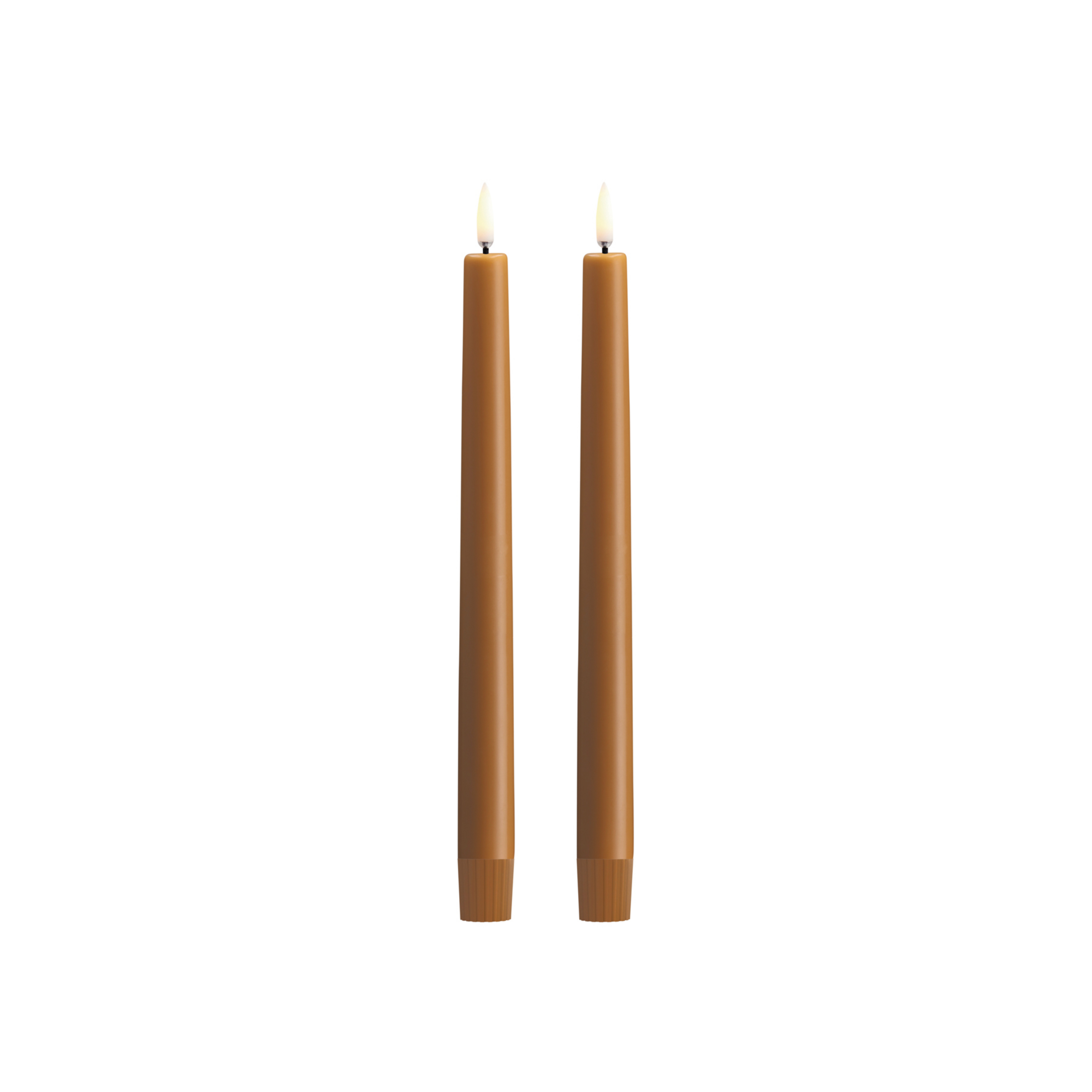 TAPER LED candle, set of 2, wild honey, height 25 cm - Uyuni Lighting