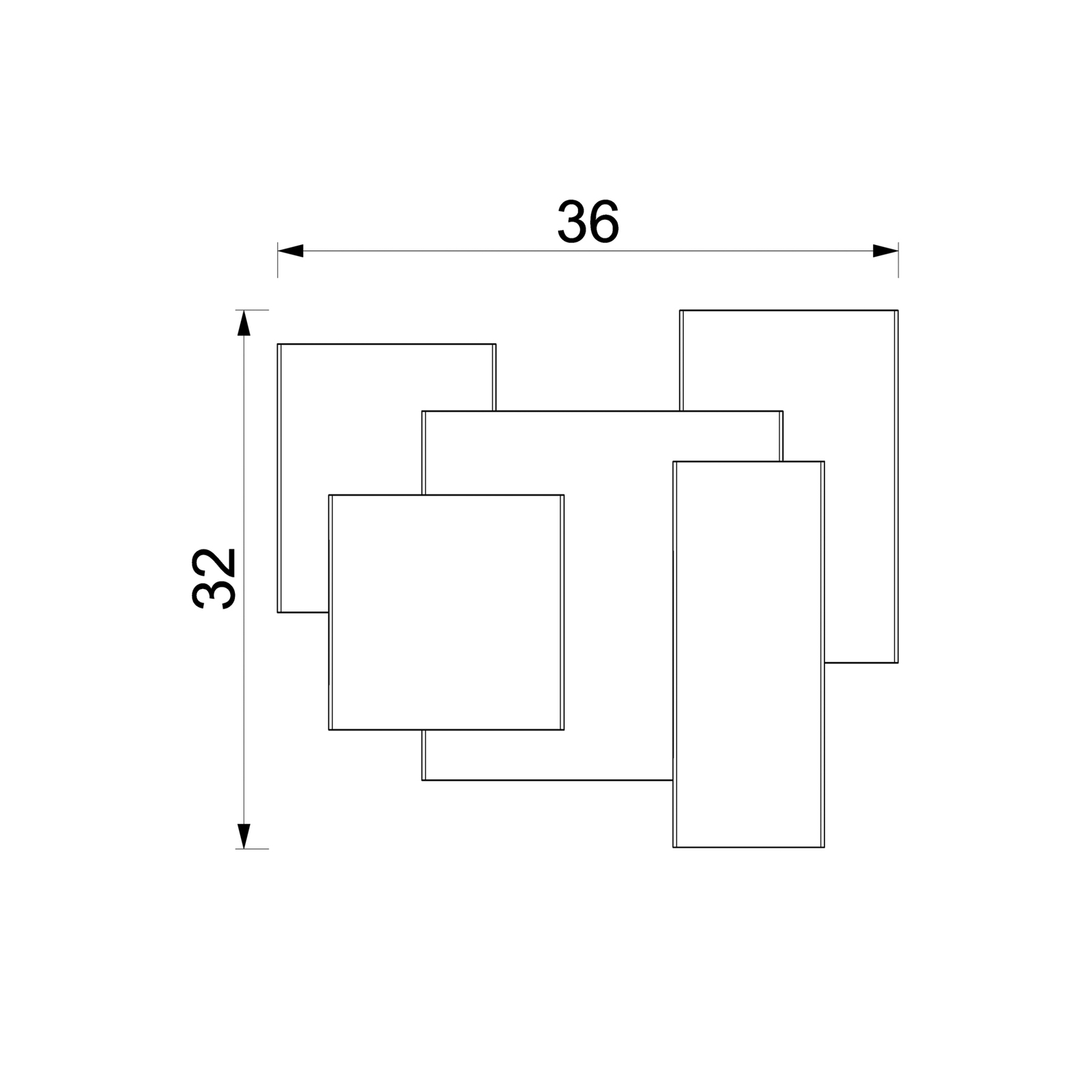 Seinavalgusti Sein, must, 5 x G9, teras