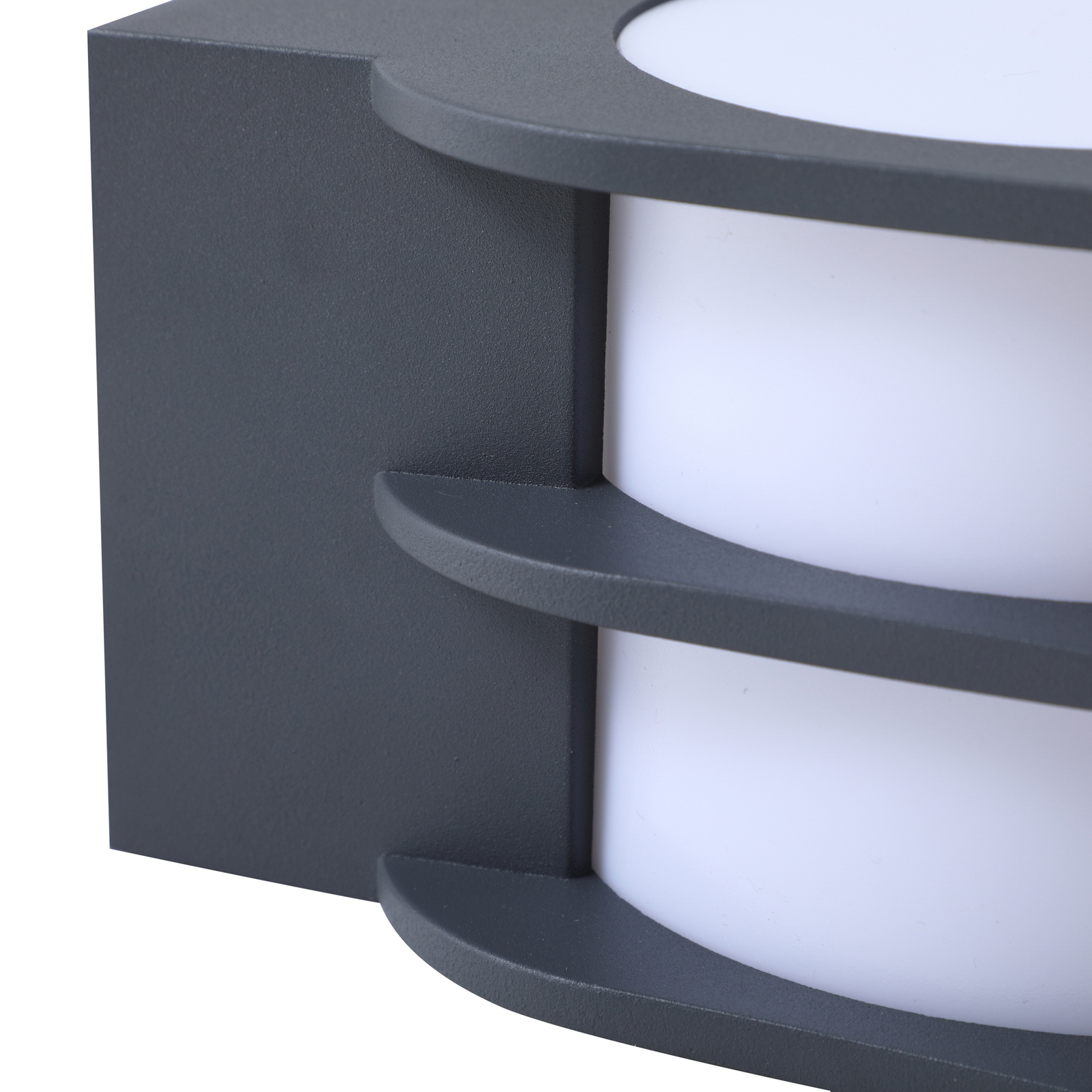 Fyra Round LED Smart Buiten Wandlamp Grijs - Lindby