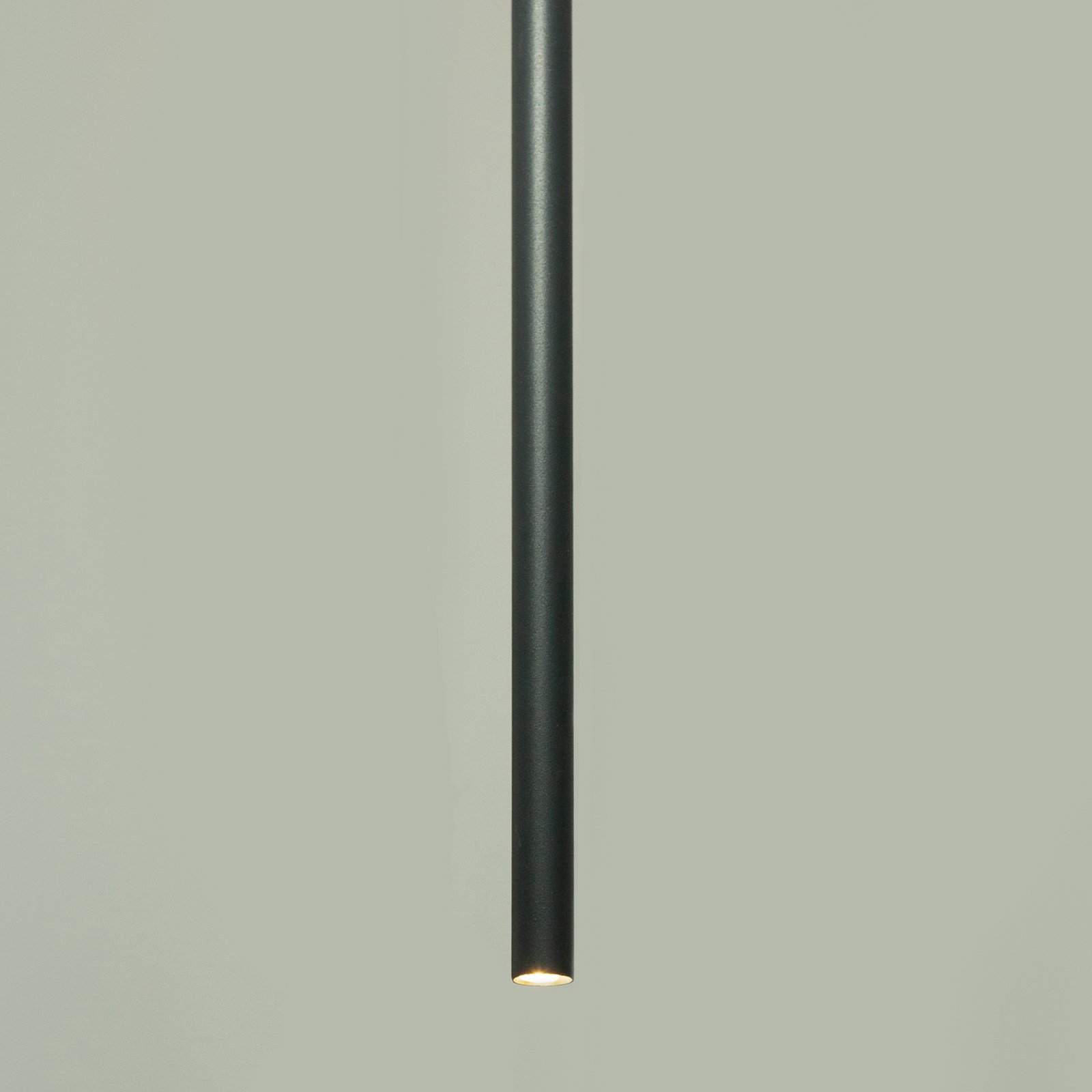 Sopel 1 pendant light, olive green, 1-bulb, steel, G9, Ø 5 cm