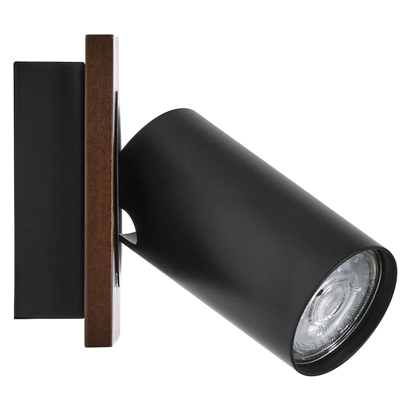LEDVANCE LED nástenné bodové svietidlo Mercury GU10, drevo/čierna