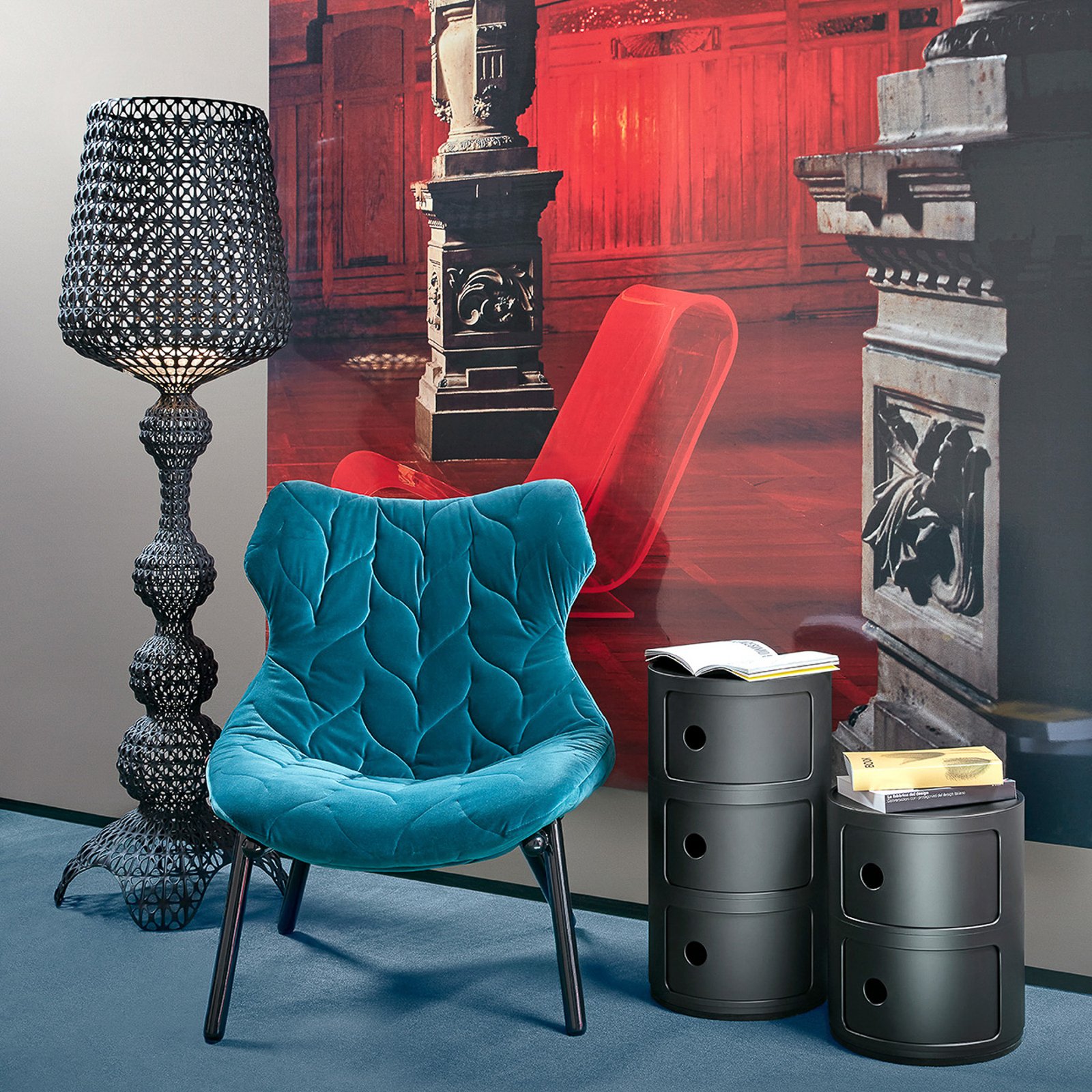 Kabuki Stehleuchte Hell Blau - Kartell