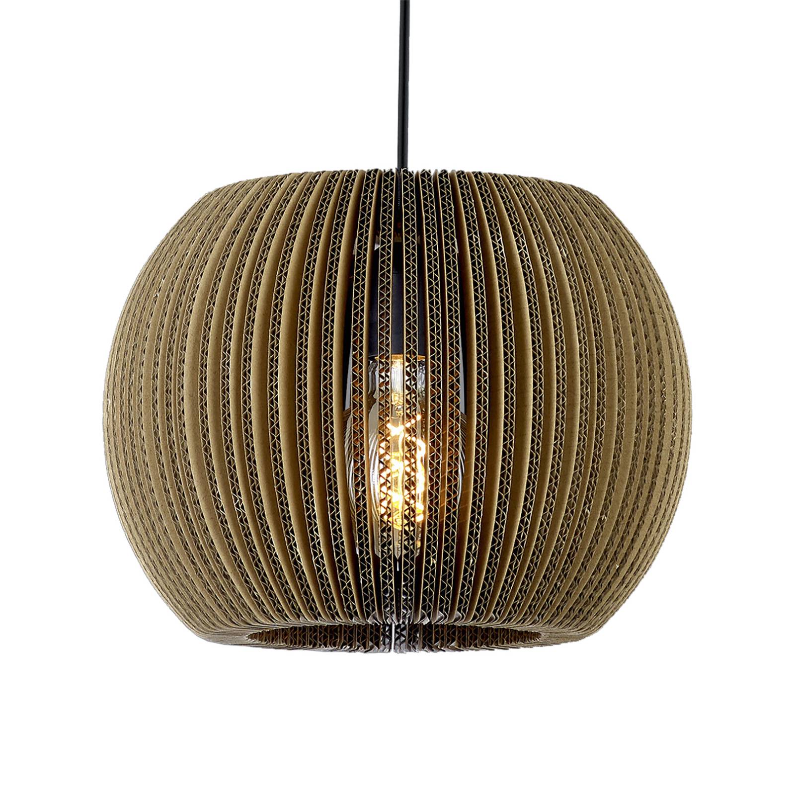 Suspension Layer en carton 1 lampe ronde