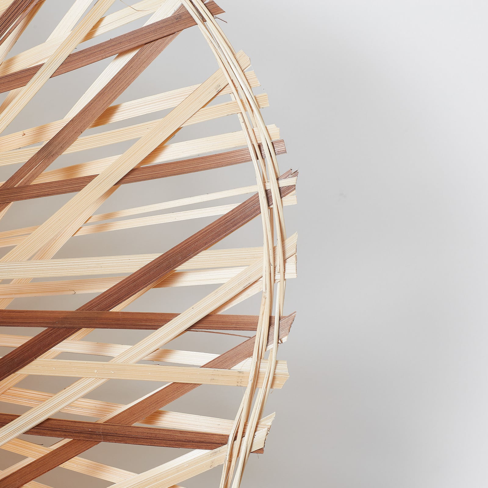 GOOD & MOJO Applique murale Madura, Ø 60 cm, naturel/marron, prise