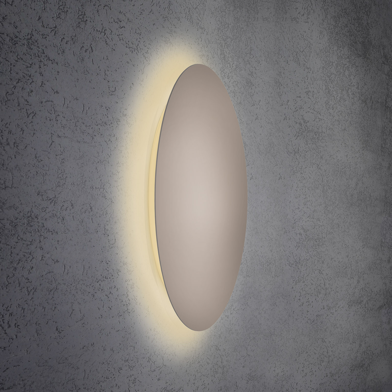 Escale Blade nástenné LED svietidlo taupe, Ø 79 cm