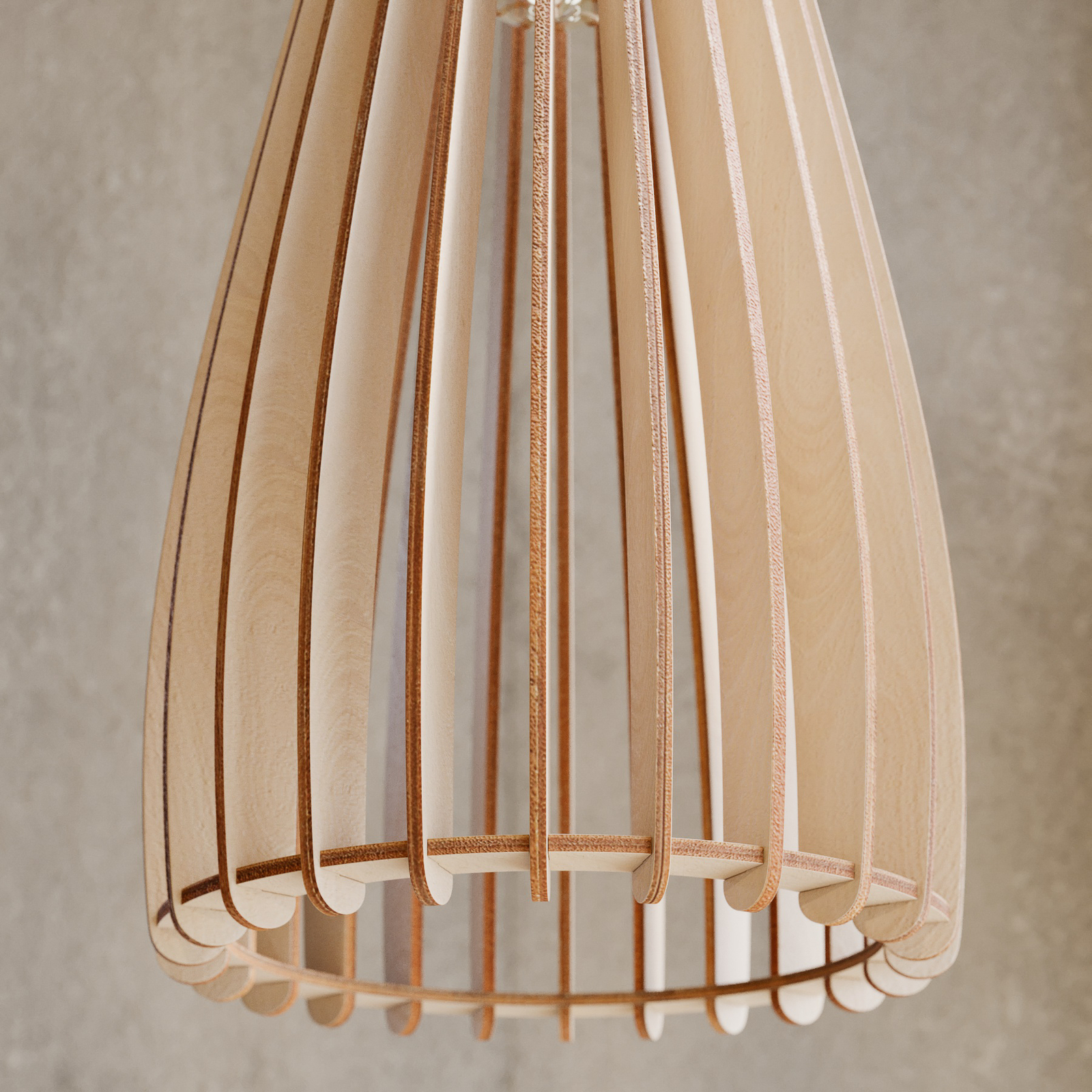 Envolight Furn hanglamp, berkenmultiplex, 1-lamp