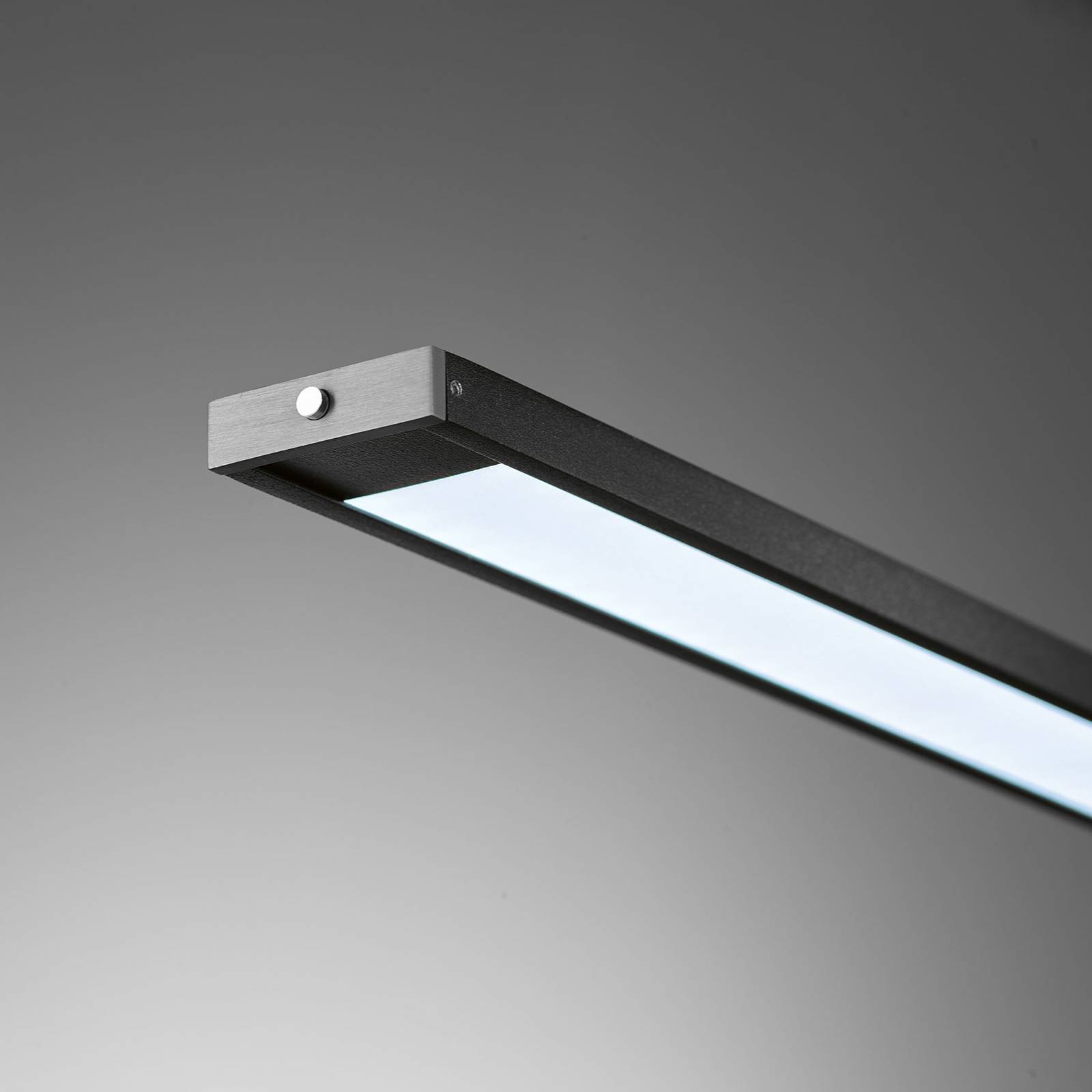 Lampa wisząca LED Metz TW, CCT, długość 120 cm, czarna