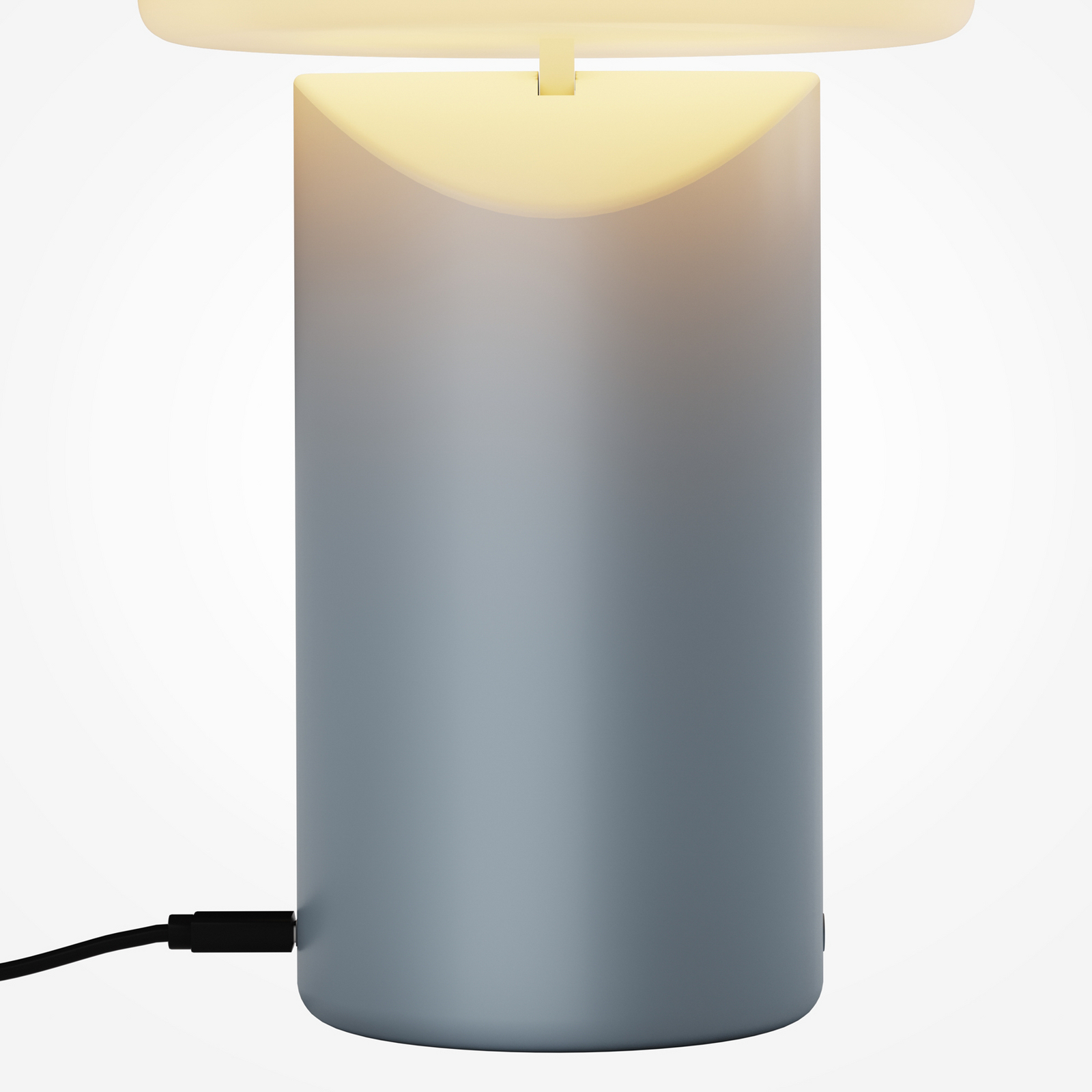 Topo LED rechargeable table lamp, light blue, height 20 cm, metal, with dimmer Topo LED rechargeable table lamp, light blue, height 20 cm, metal, with dimmer