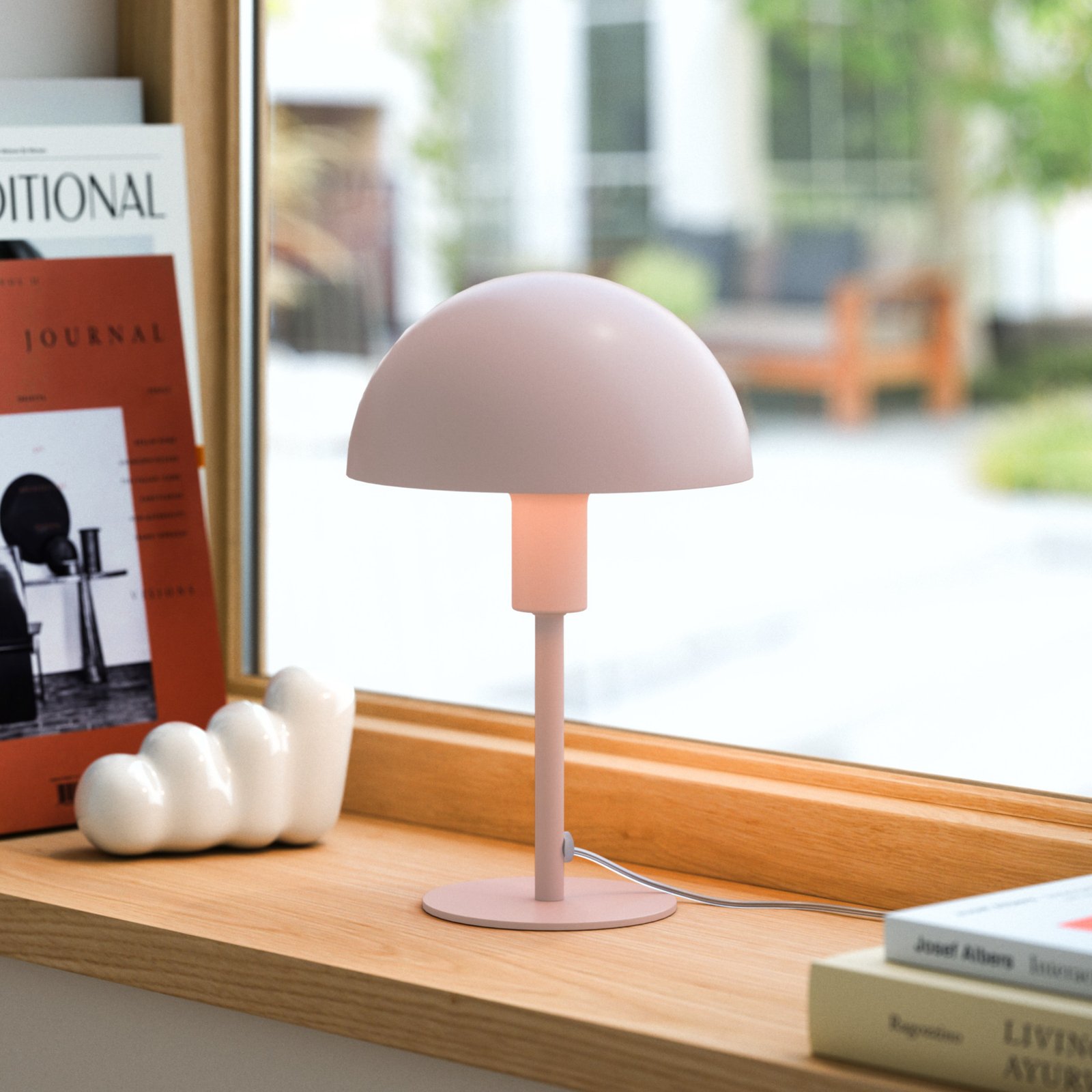 Ellen Mini table lamp made of metal, dust pink