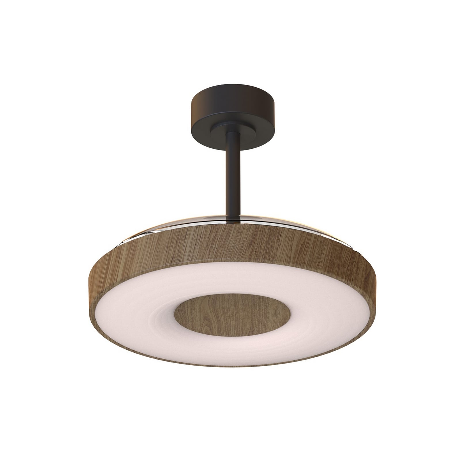 Smart LED plafondventilator Coin hout/zwart, stil - Mantra Smart LED plafondventilator Coin hout/zwart, stil - Mantra