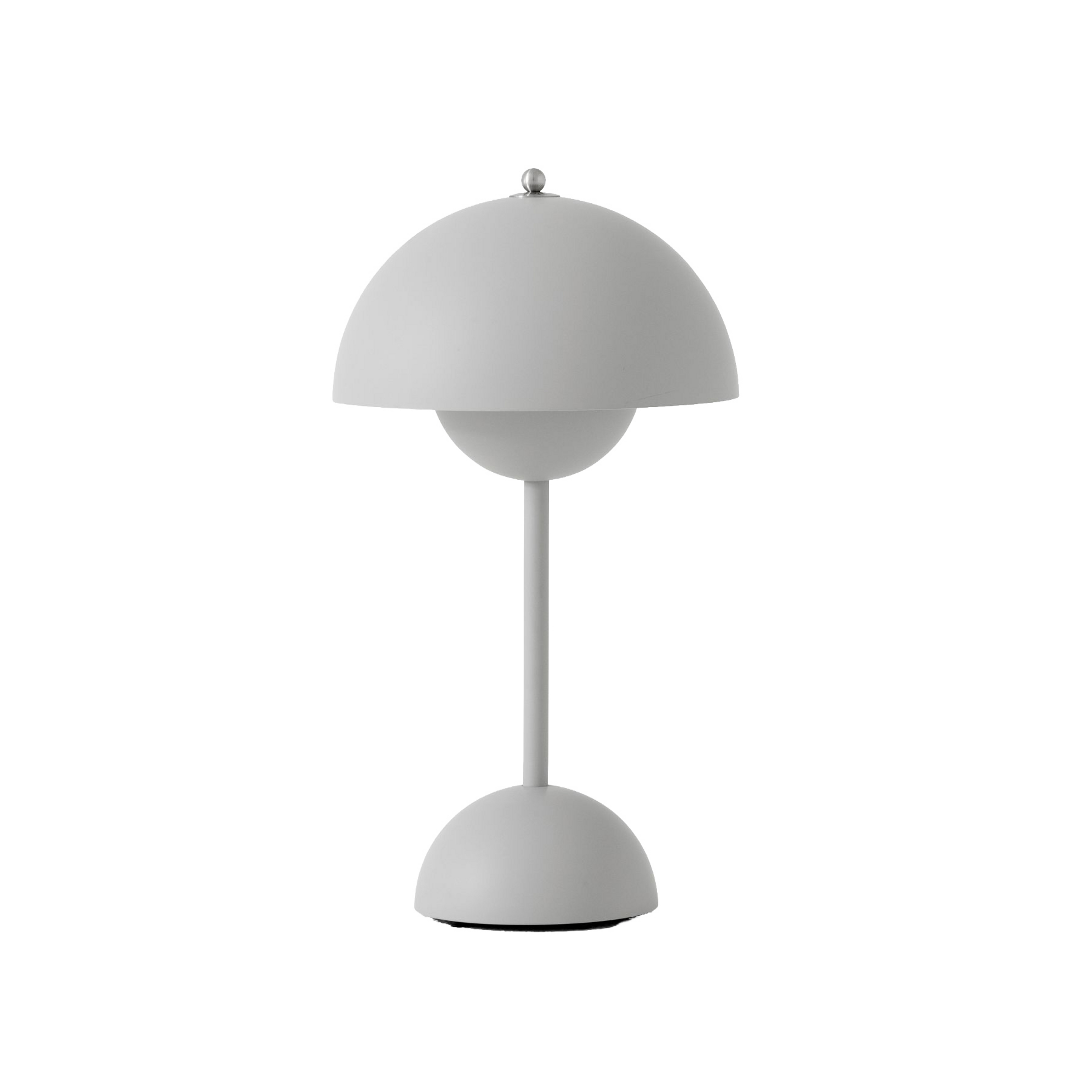 Lampe à poser LED Flowerpot VP9 gris clair mat - &TRADITION