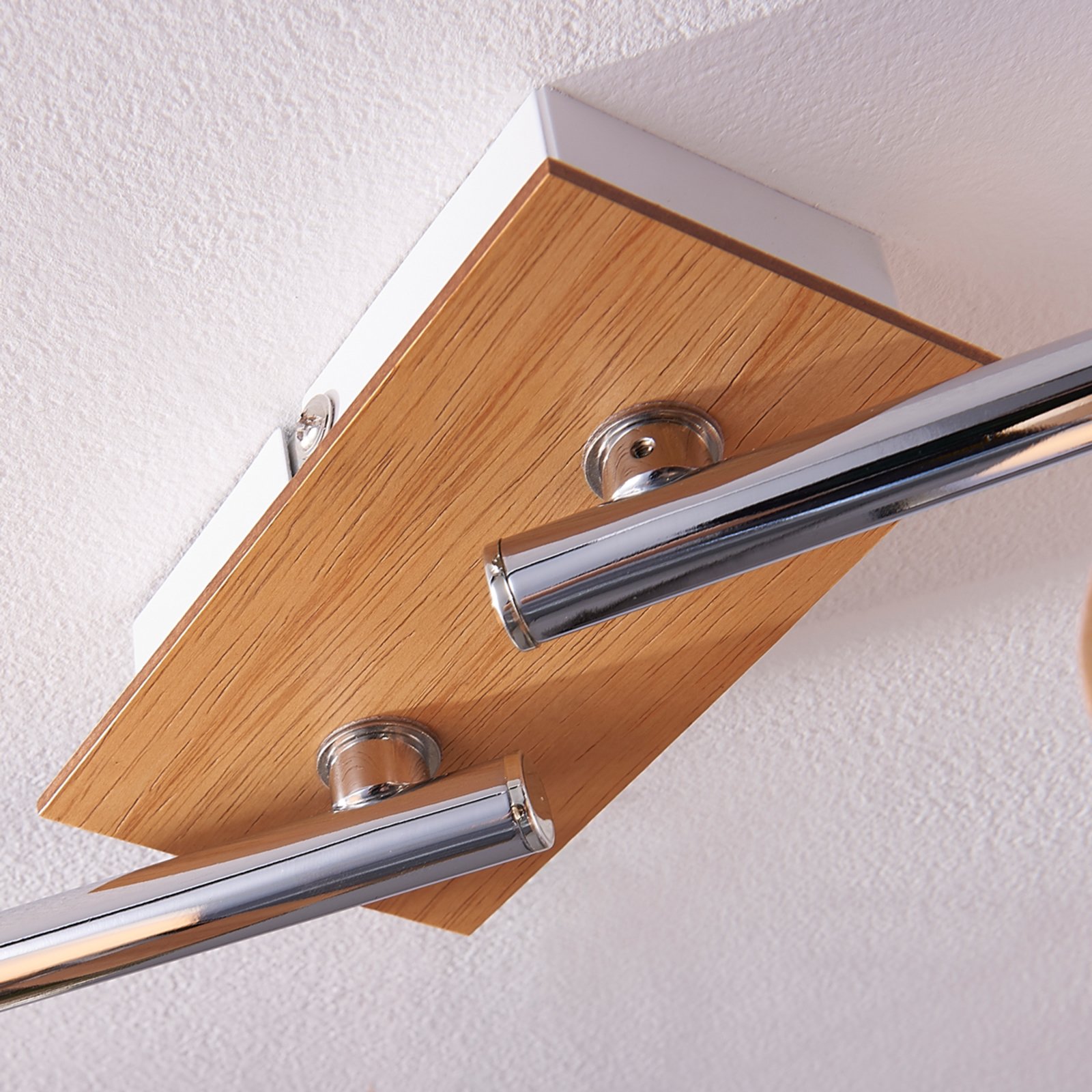 4-bulb wooden ceiling spotlight Vivica