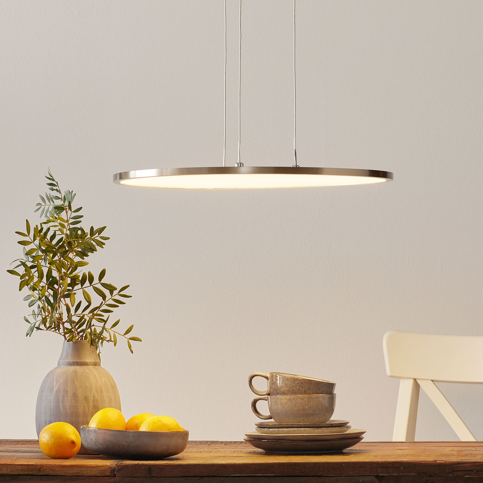 Lámpara colgante LED Ceres redonda, atenuable Lampara.es