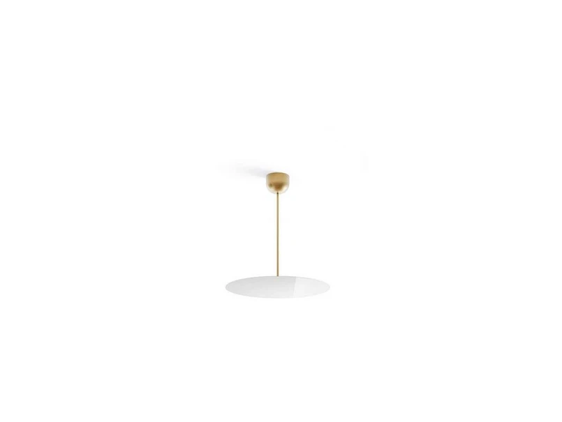 Luceplan - Millimetro Ceiling Lamp H53 Ø50 Brass/Mirror