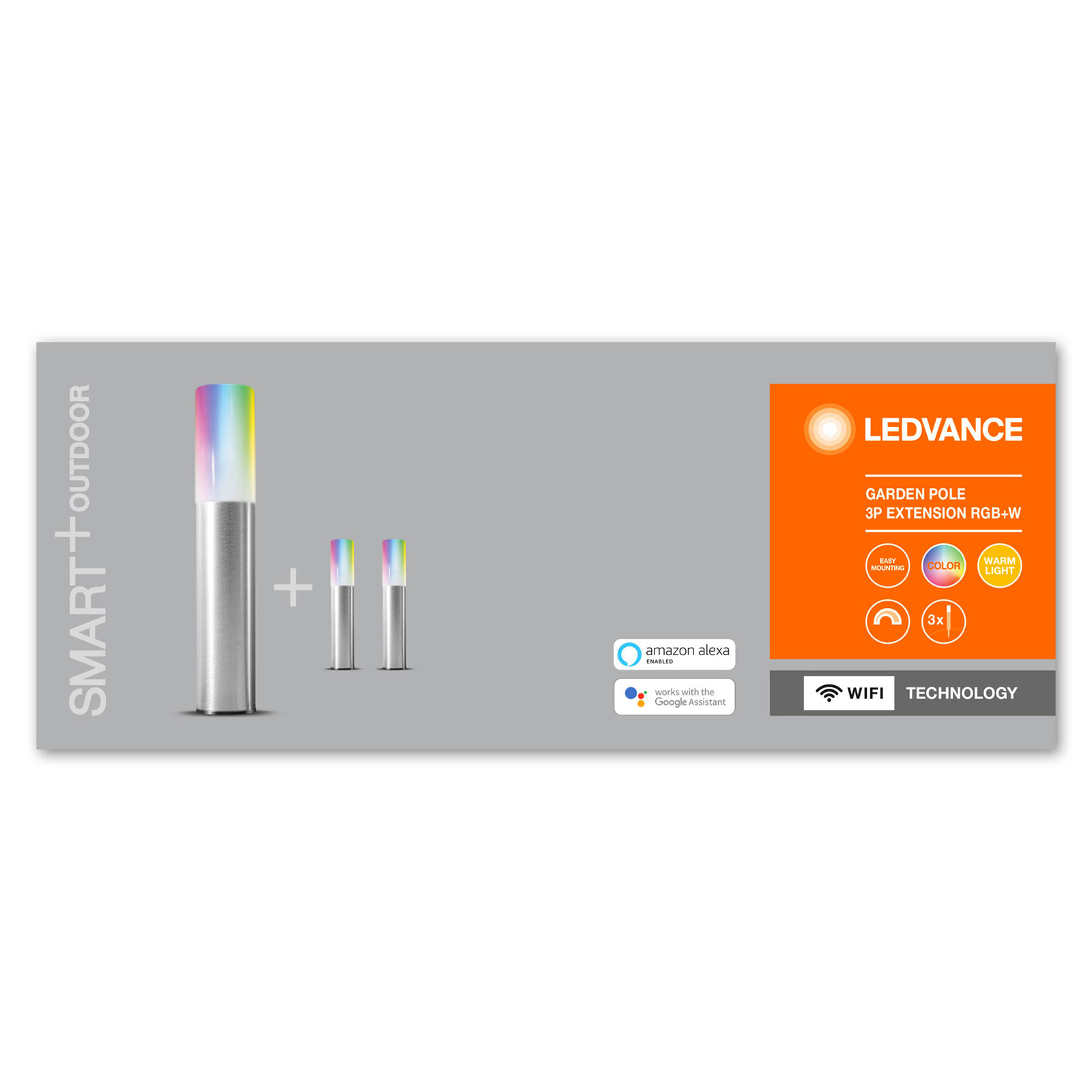 LEDVANCE SMART+ WiFi Garden Pole 36,5 cm, 3 kpl