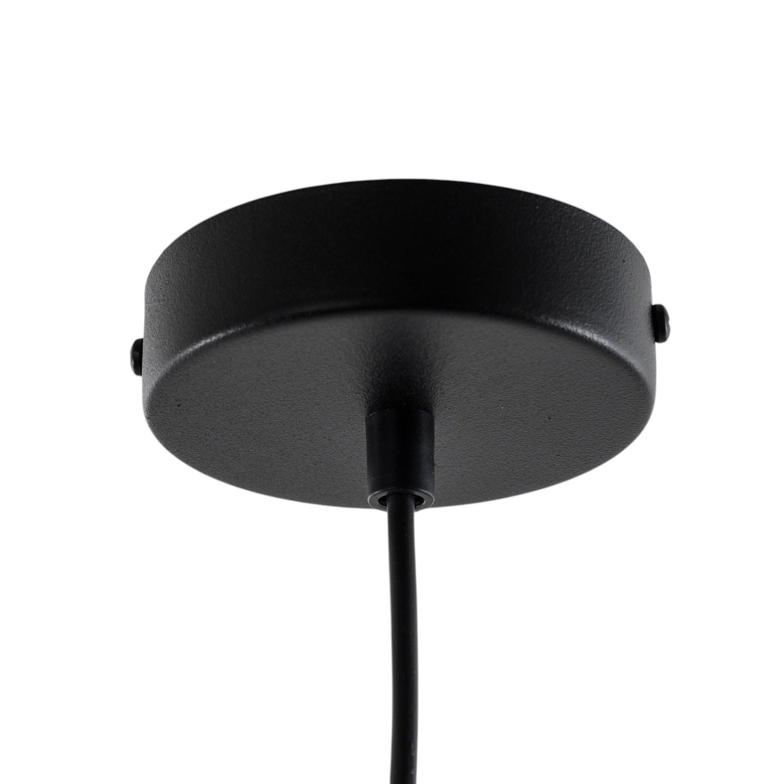 Lámpara colgante Vitrum cupola M, negra, semicircular, Ø 30 cm