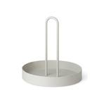 ferm LIVING Tablett Grib, grau, Ø 28 cm, Eisen