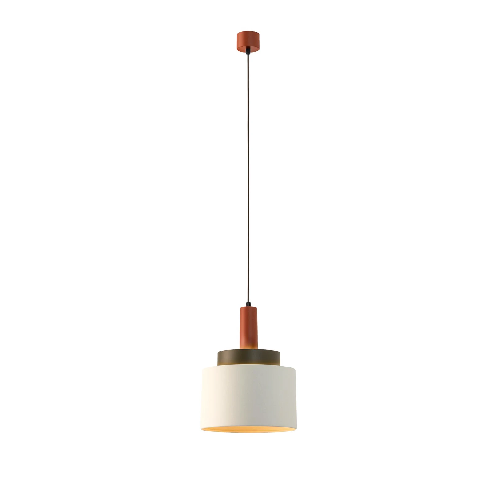 LEDS-C4 visilica Keops 1, Ø 30 cm, šarena, aluminij