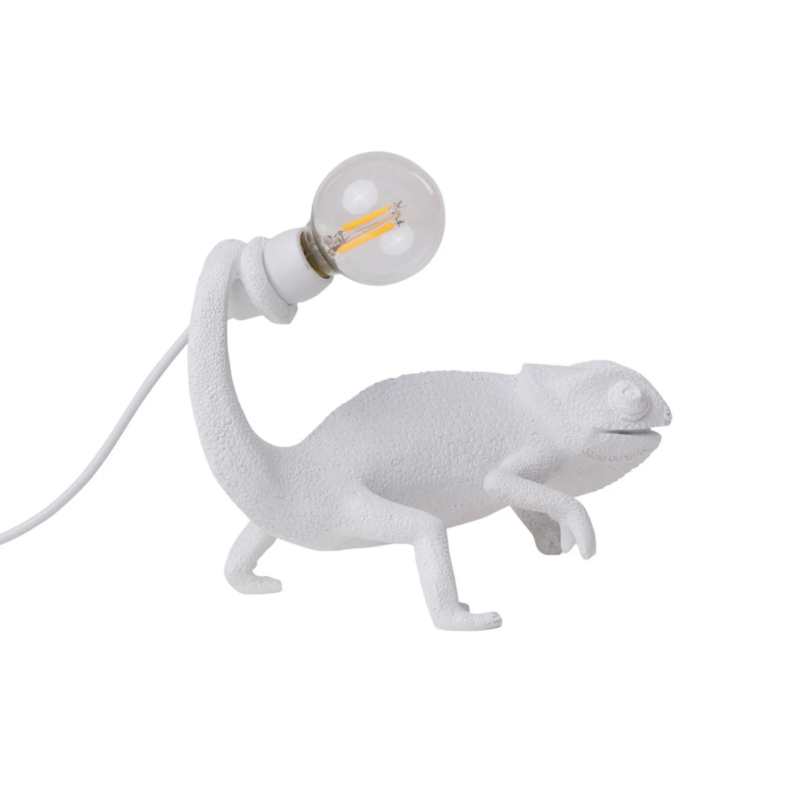 SELETTI LED-Dekolampe Chameleon Lamp Still, weiß, USB