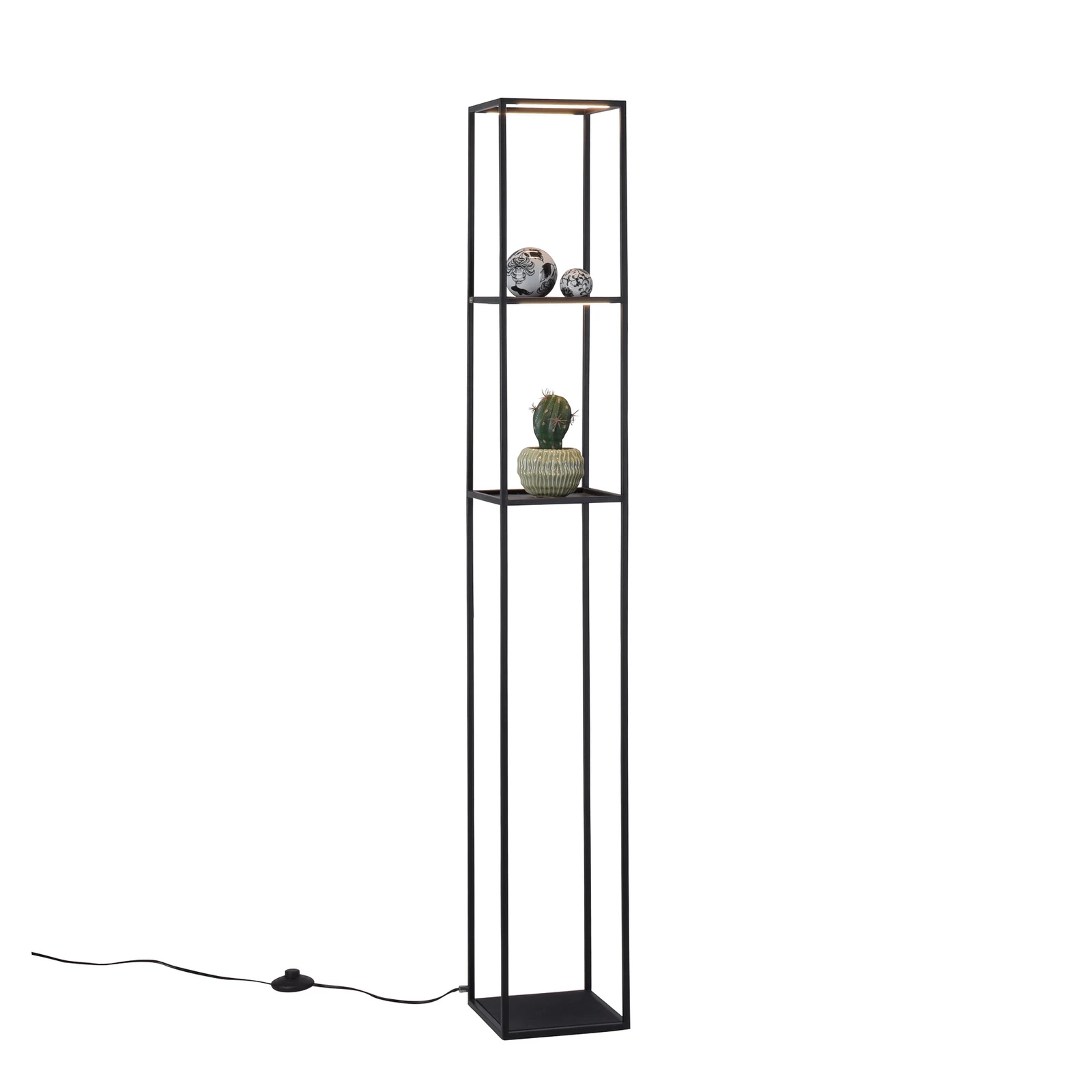 Paul Neuhaus LED stāvlampa „Conni“, melna, metāla, 140 cm