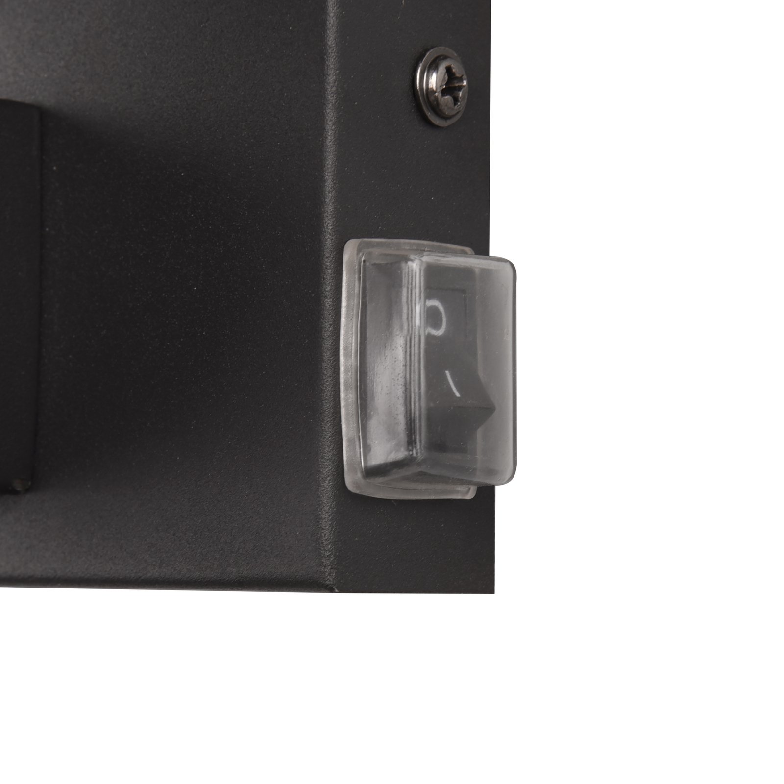 Aplique Kula de el baño pantalla vidrio IP44 negro