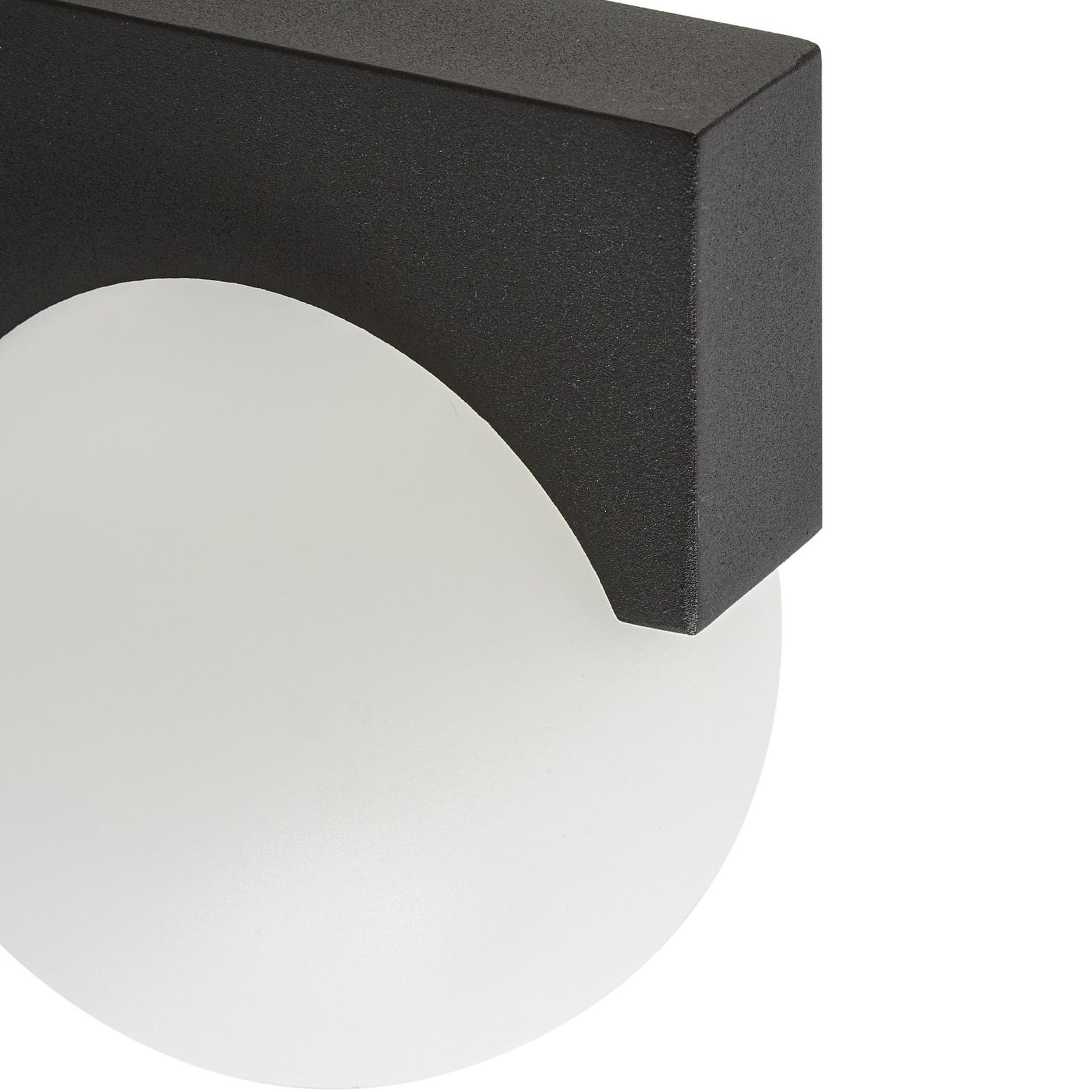 Aplique LED para exterior Lucande Vijon, negra, CCT, IP44