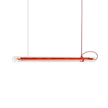 Tubular Pendelleuchte Rot/Rot - Ingo Maurer